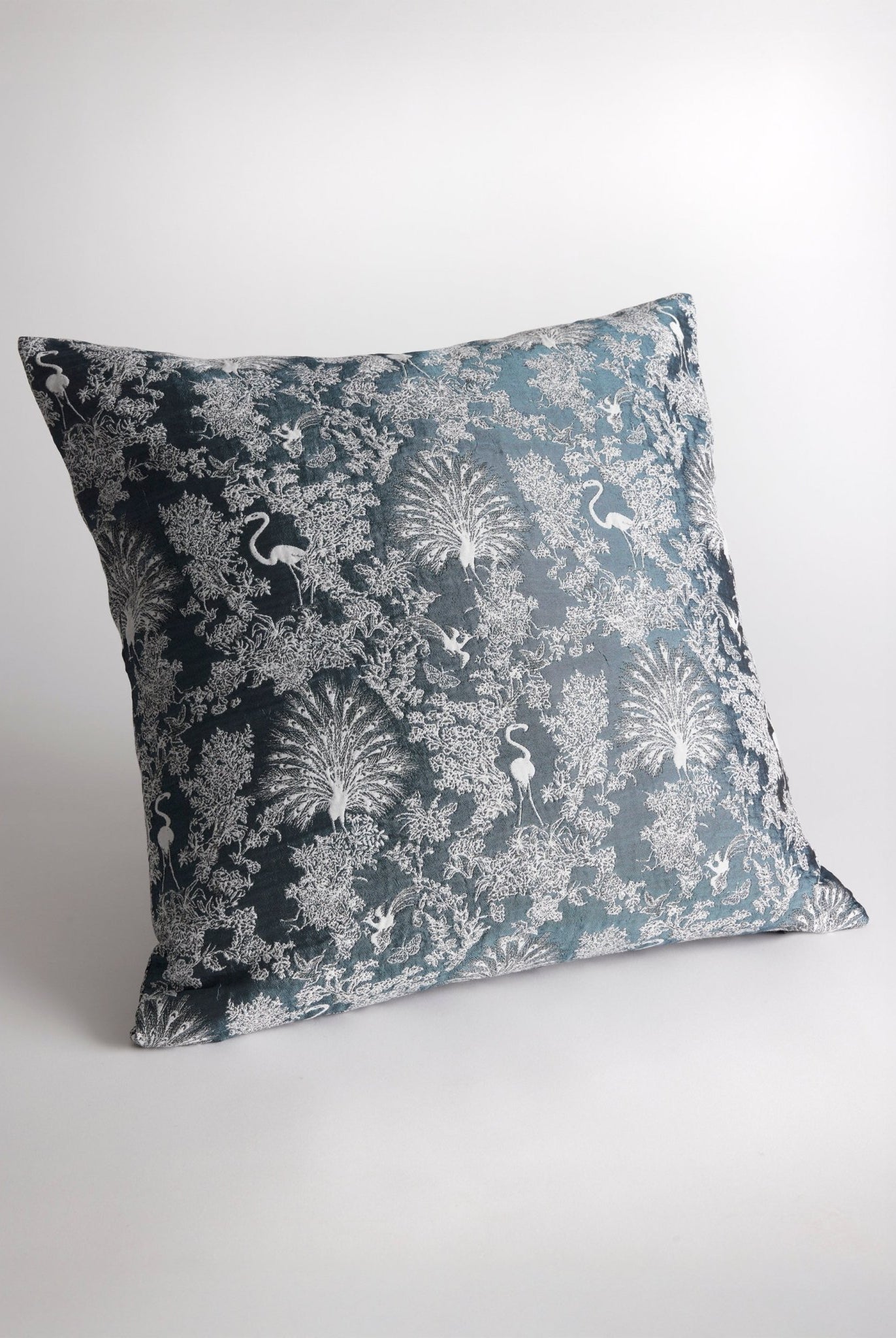 Gewebte Dekokissenhülle EVELIN in edlem Jacquard aus Baumwoll - Viskose - Mix - FOX'S - Fashion