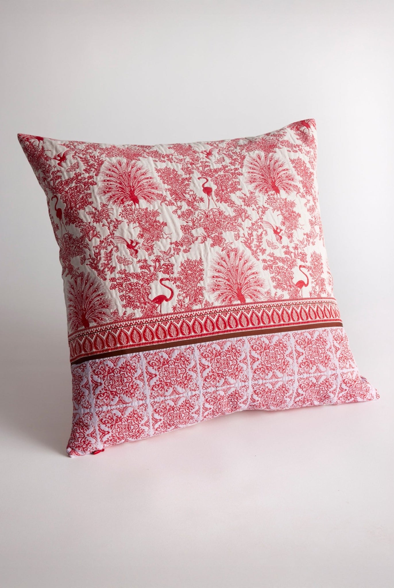 Gewebte Dekokissenhülle EVELIN in edlem Jacquard aus Baumwoll - Viskose - Mix - FOX'S - Fashion