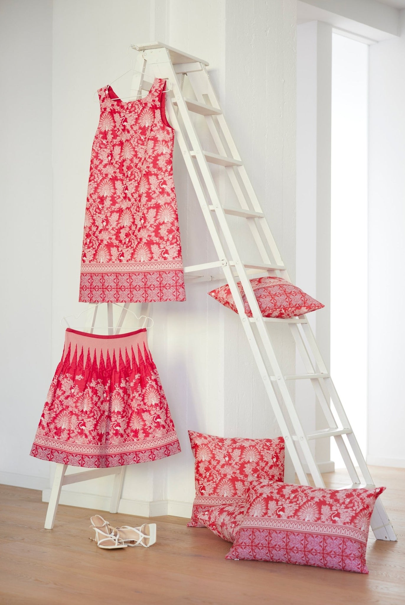 Gewebte Dekokissenhülle EVELIN in edlem Jacquard aus Baumwoll - Viskose - Mix - FOX'S - Fashion