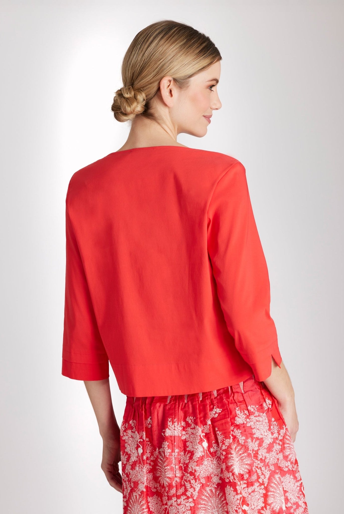 Kastige Bluse BUSHAKTY aus leichtem Baumwollmix mit Stretch - FOX'S - Fashion