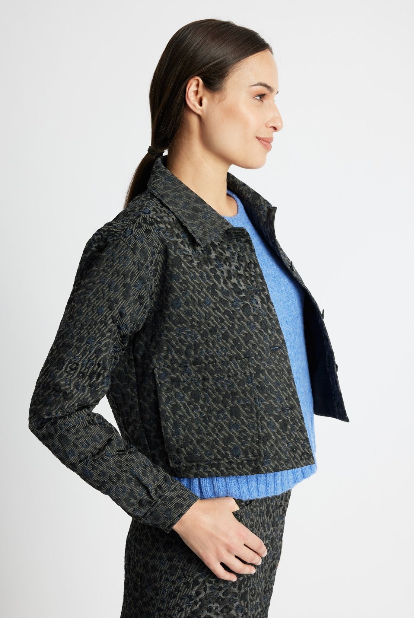 Kastige Jacke NIRATA aus Baumwoll-Mix - FOX'S-Fashion