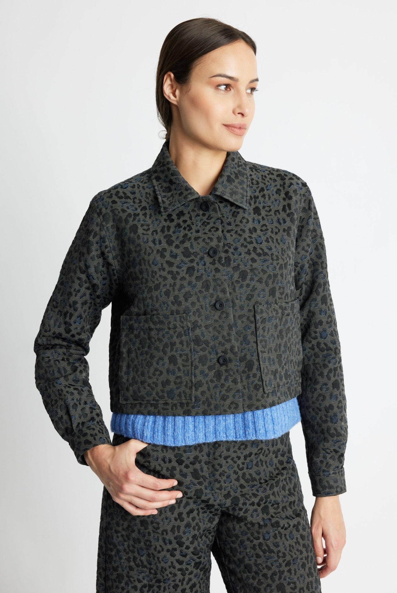 Kastige Jacke NIRATA aus Baumwoll-Mix - FOX'S-Fashion