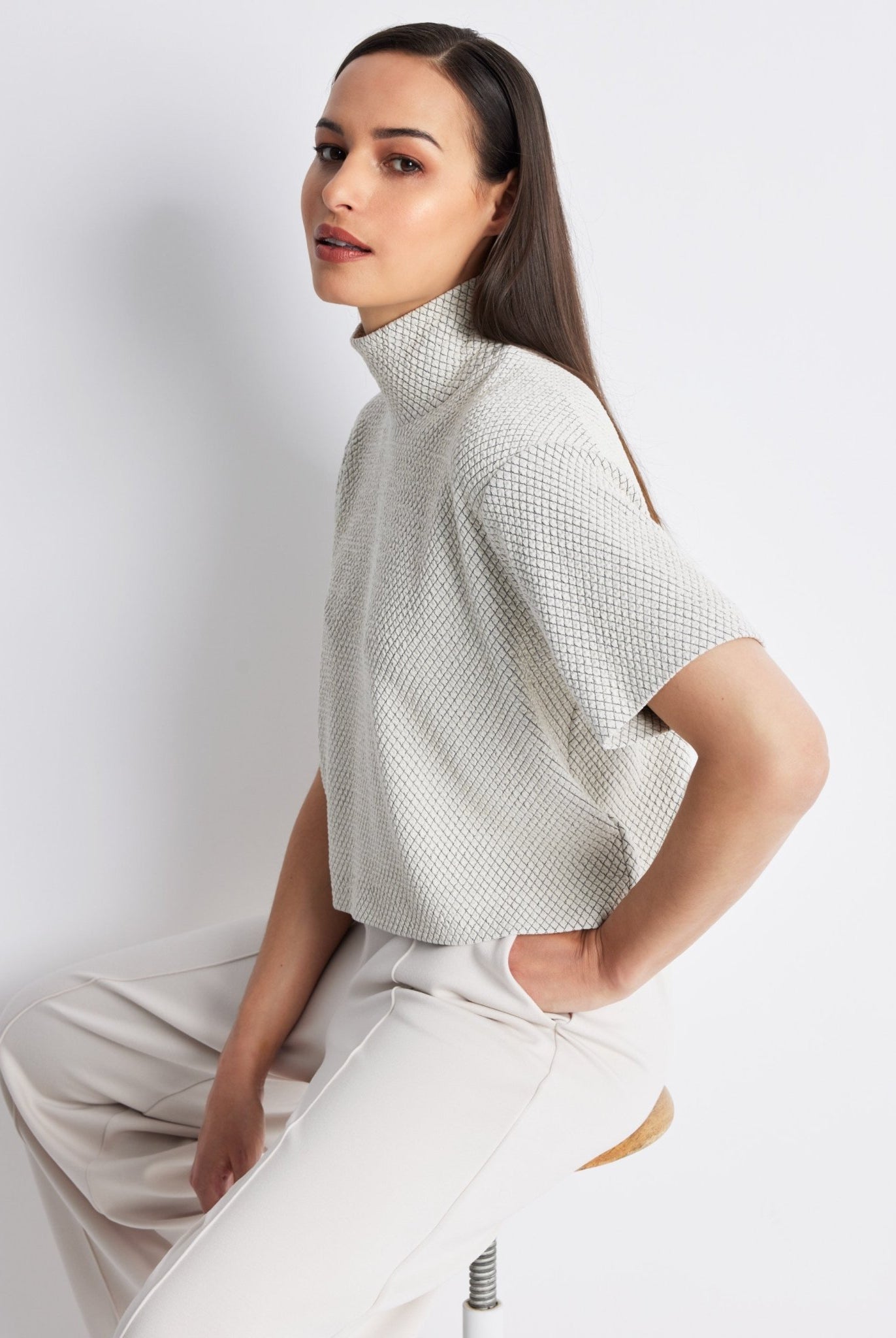 Kastiges Shirt PALIPO aus Viskose-Mix mit Stretch - FOX'S-Fashion
