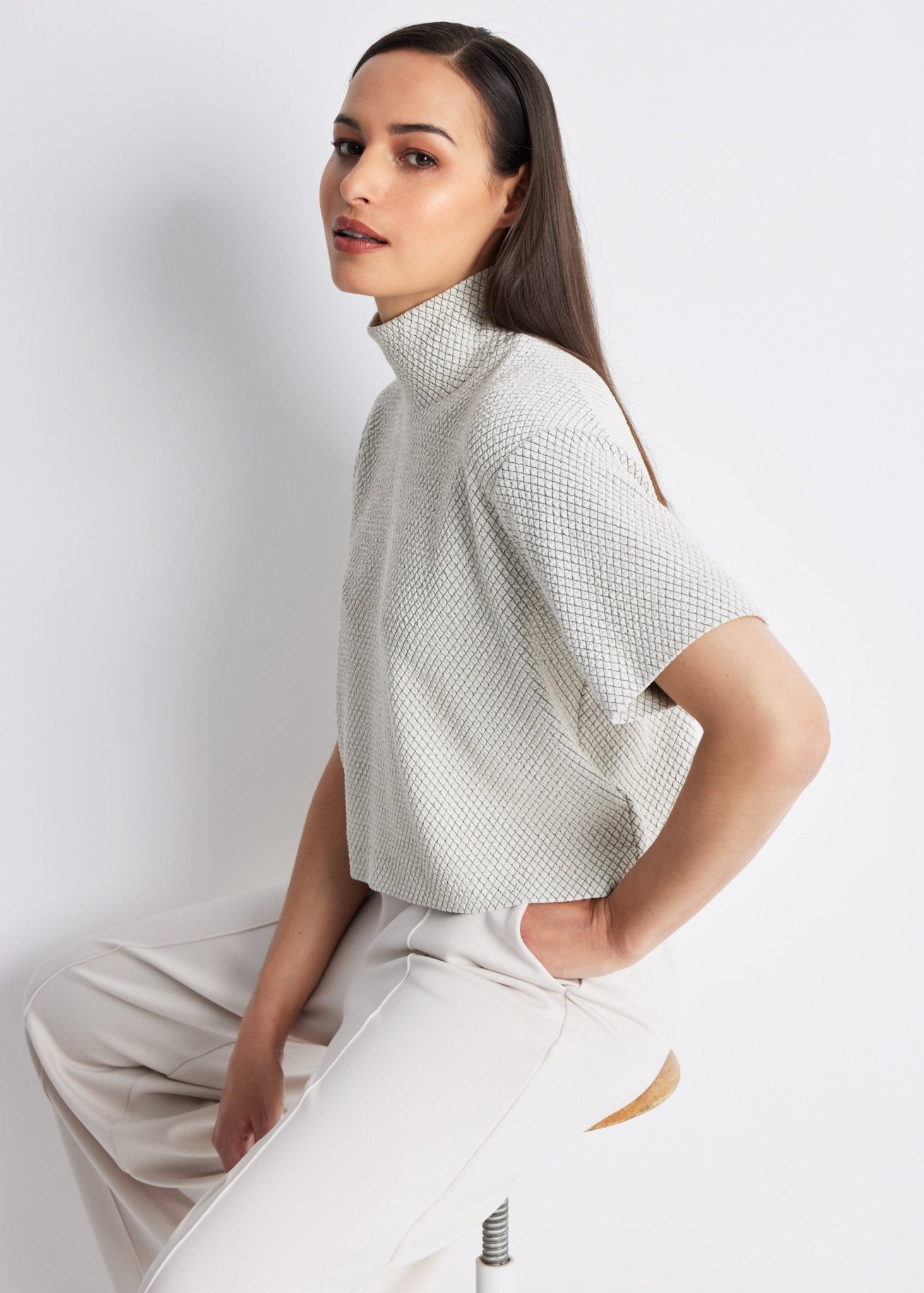 Kastiges Shirt PALIPO aus Viskose-Mix mit Stretch - FOX'S-Fashion