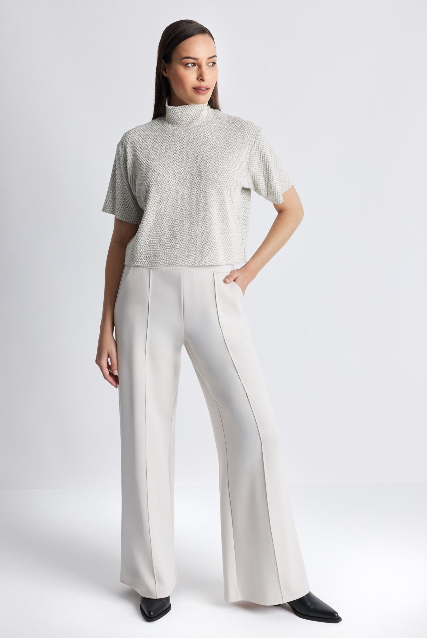 Kastiges Shirt PALIPO aus Viskose-Mix mit Stretch - FOX'S-Fashion