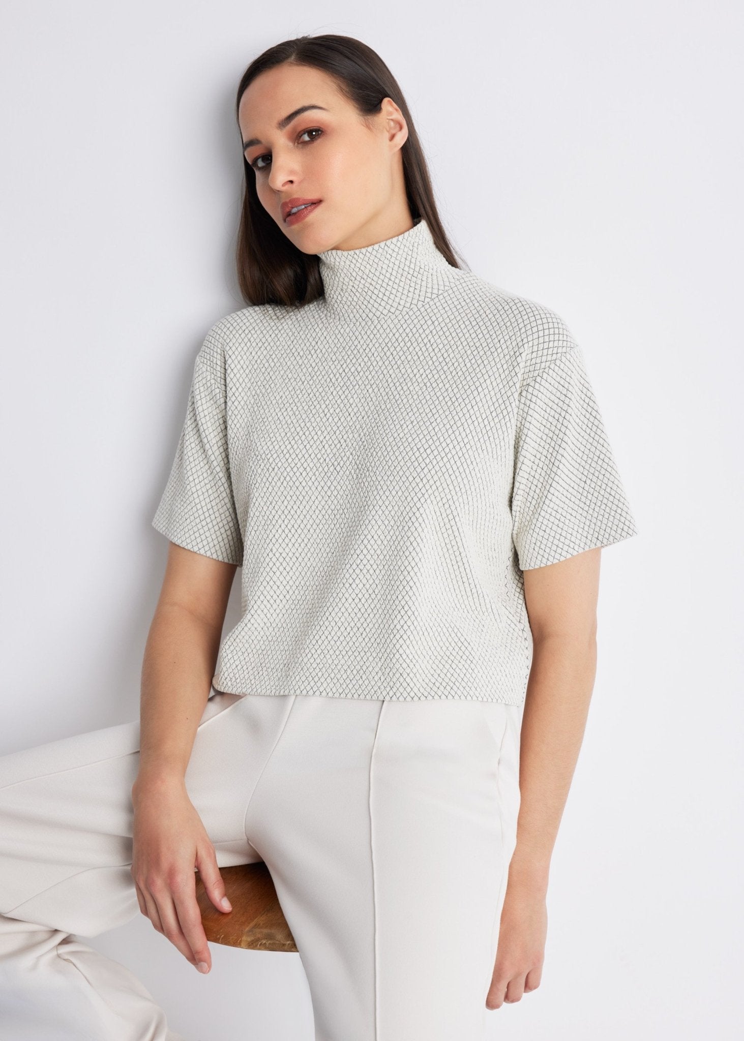 Kastiges Shirt PALIPO aus Viskose-Mix mit Stretch - FOX'S-Fashion