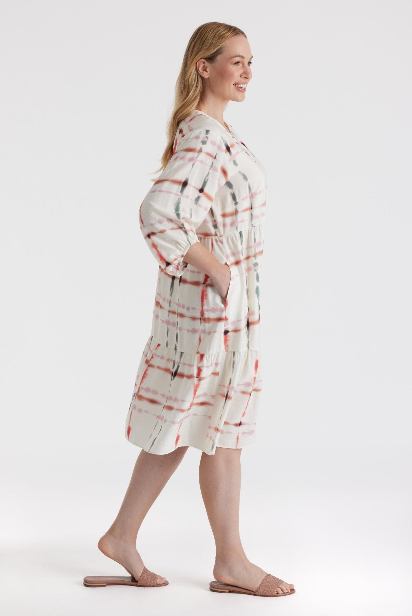 Kleid XYLONA aus Viskose - Mix in A - Linie - FOX'S - Fashion