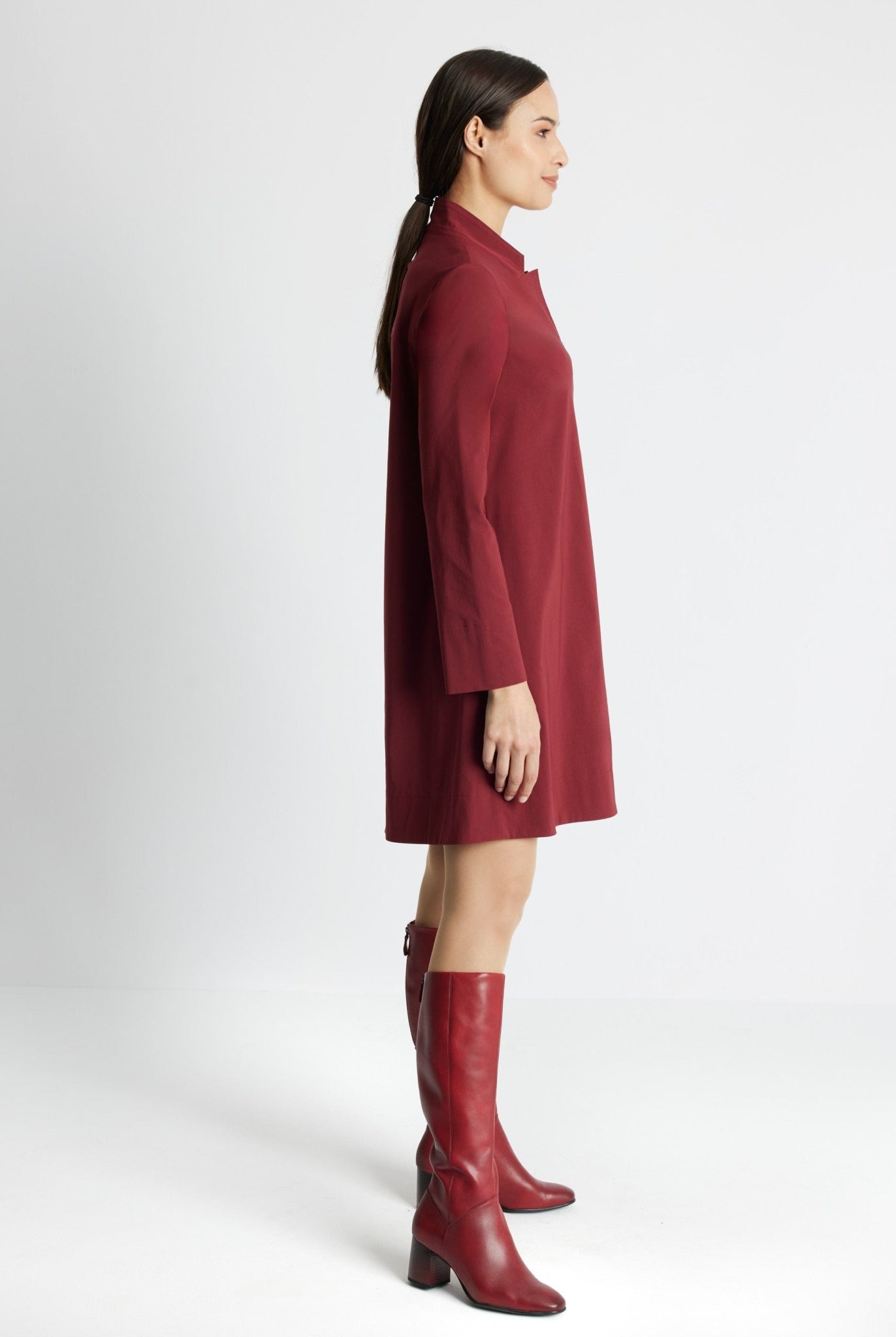 Knielange Tunika JAIZA aus Viskose-Mix mit Stretch - FOX'S-Fashion