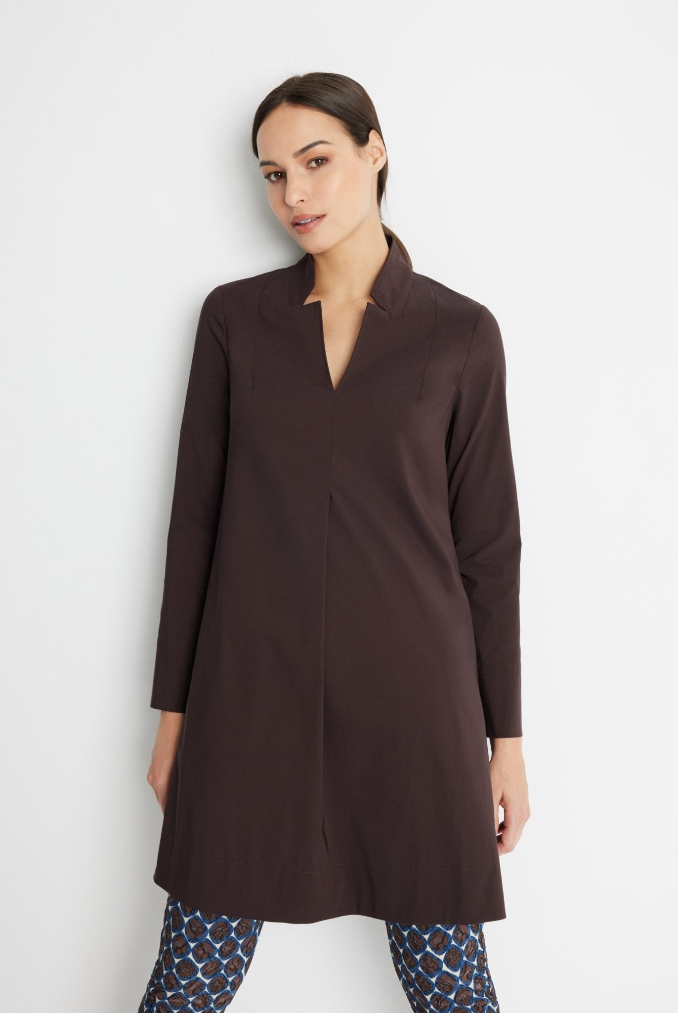 Knielange Tunika JAIZA aus Viskose-Mix mit Stretch - FOX'S-Fashion