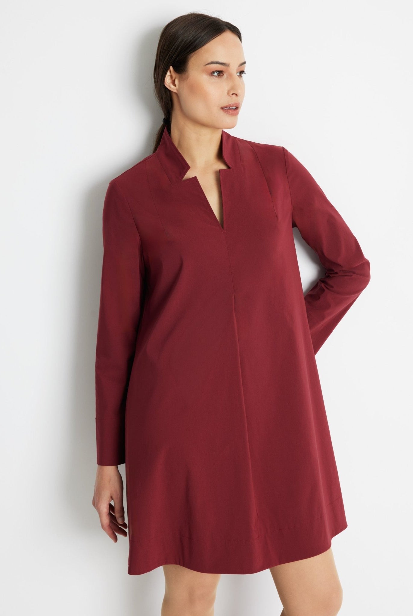 Knielange Tunika JAIZA aus Viskose-Mix mit Stretch - FOX'S-Fashion