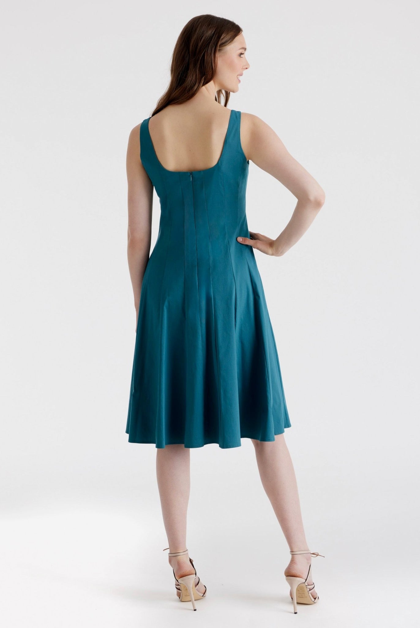 Kurzes, ausgestelltes Kleid MIASHY aus Baumwollmix mit Stretch - FOX'S - Fashion