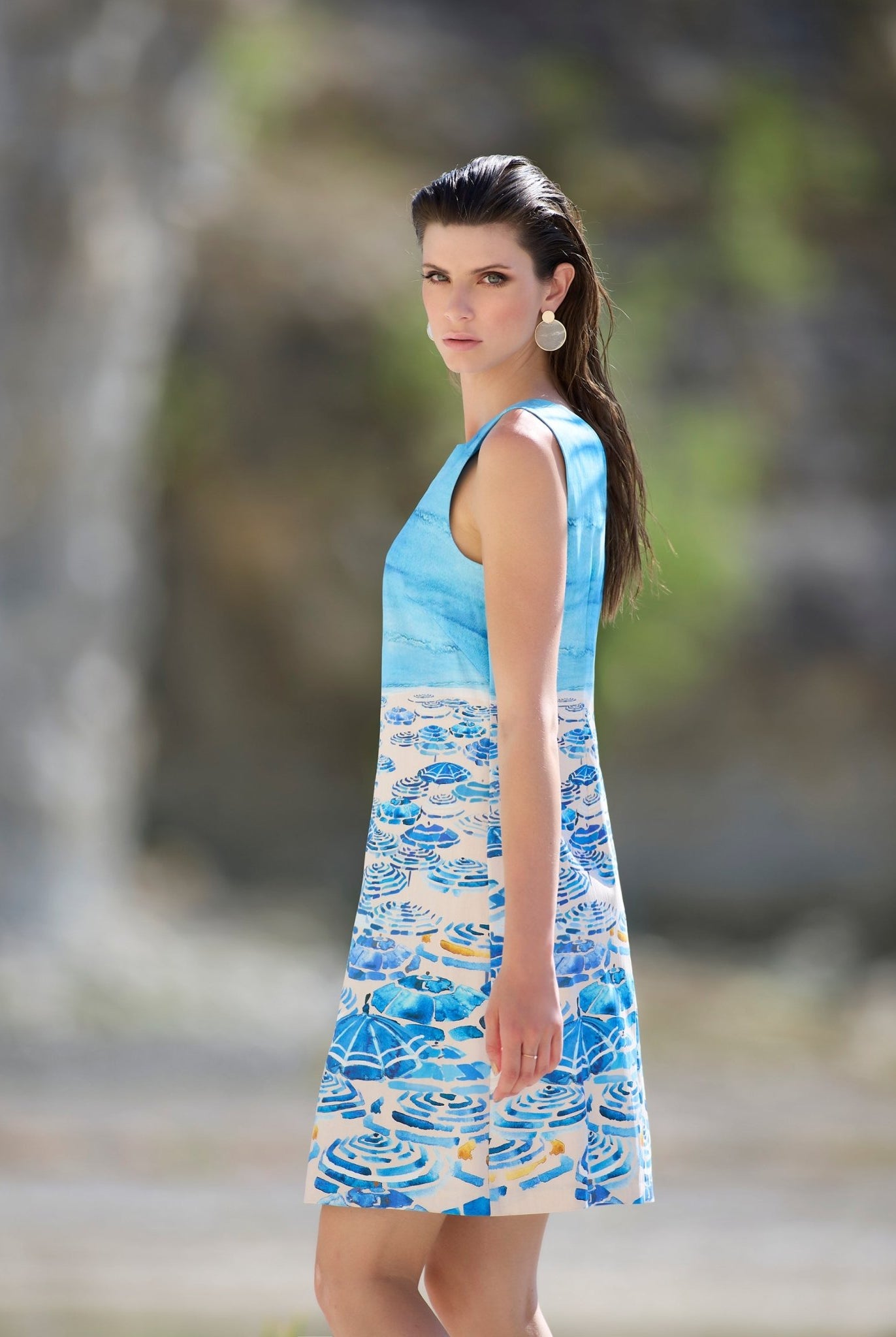 Kurzes Kleid FINADA aus Bio - Baumwolle in A - Linie - FOX'S - Fashion