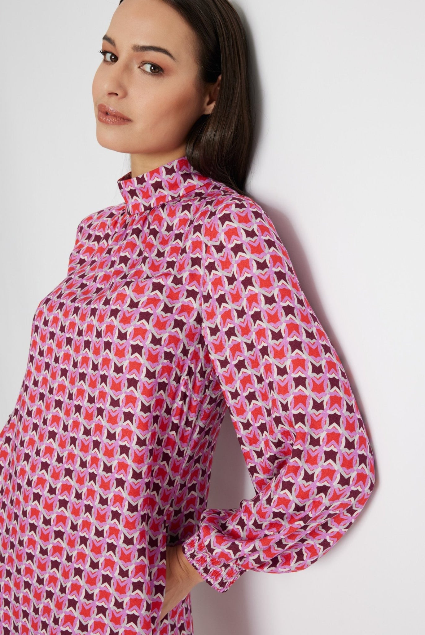 Kurzes Kleid VYBYLIA aus 100 % Viskose in A-Linie - FOX'S-Fashion