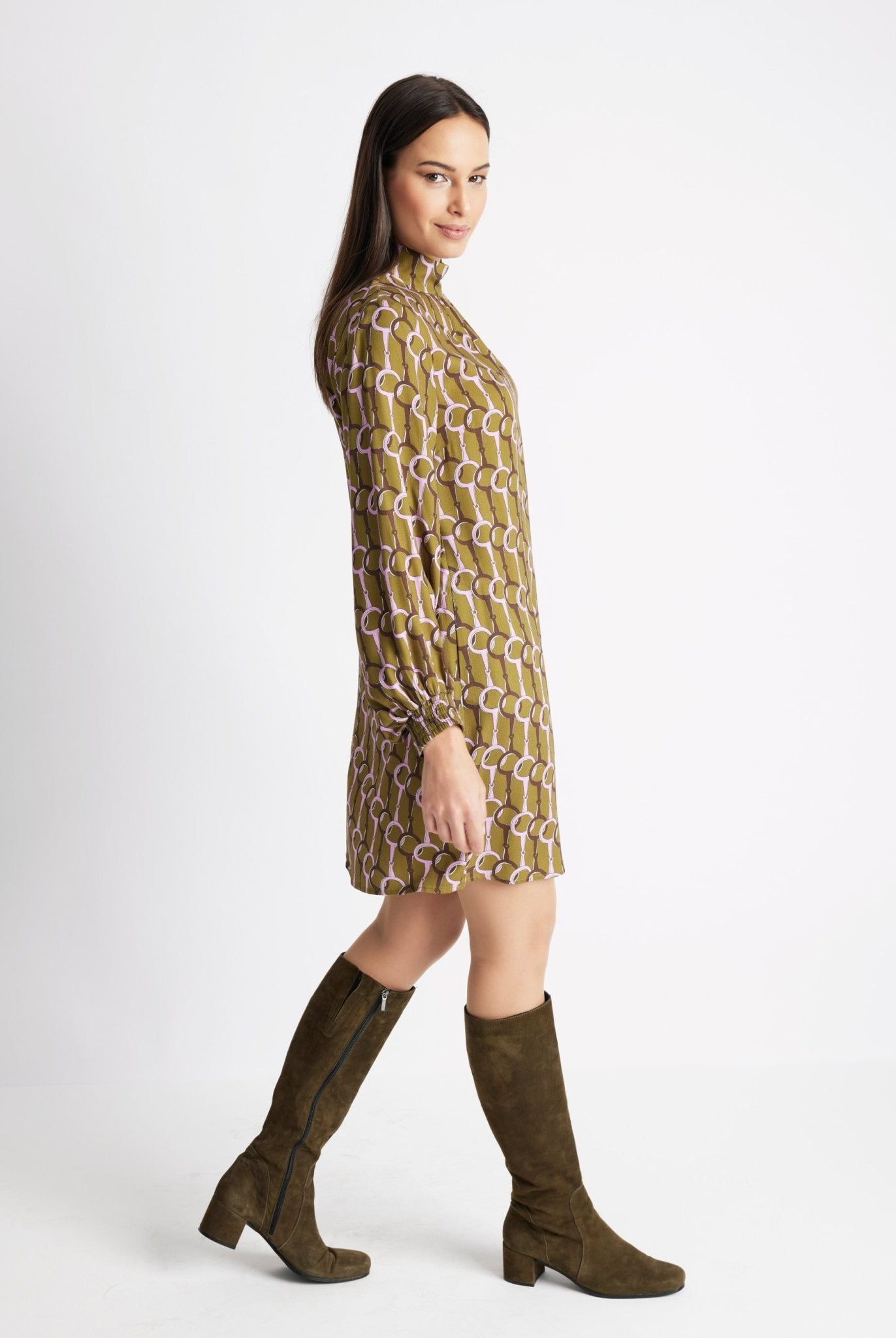 Kurzes Kleid VYBYLIA aus 100 % Viskose in A-Linie - FOX'S-Fashion