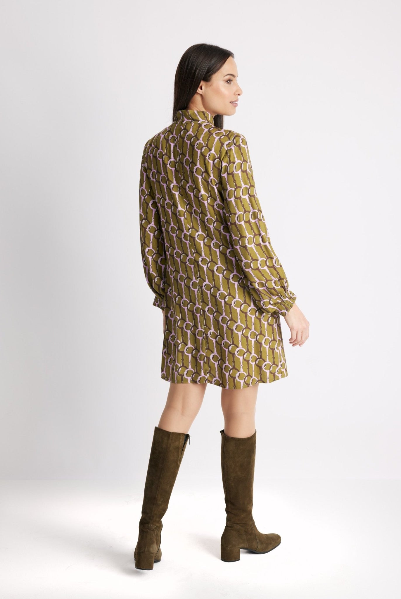 Kurzes Kleid VYBYLIA aus 100 % Viskose in A-Linie - FOX'S-Fashion
