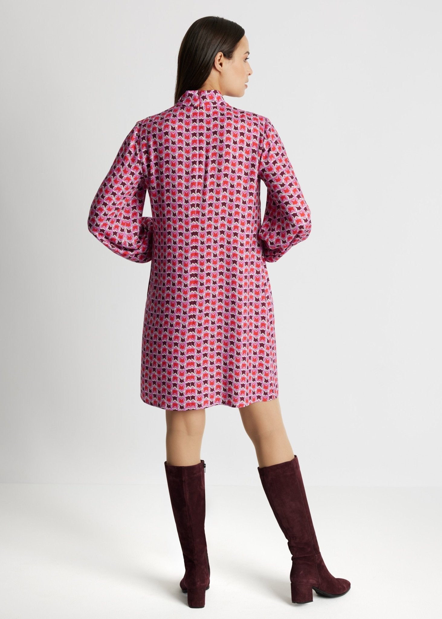 Kurzes Kleid VYBYLIA aus 100 % Viskose in A-Linie - FOX'S-Fashion