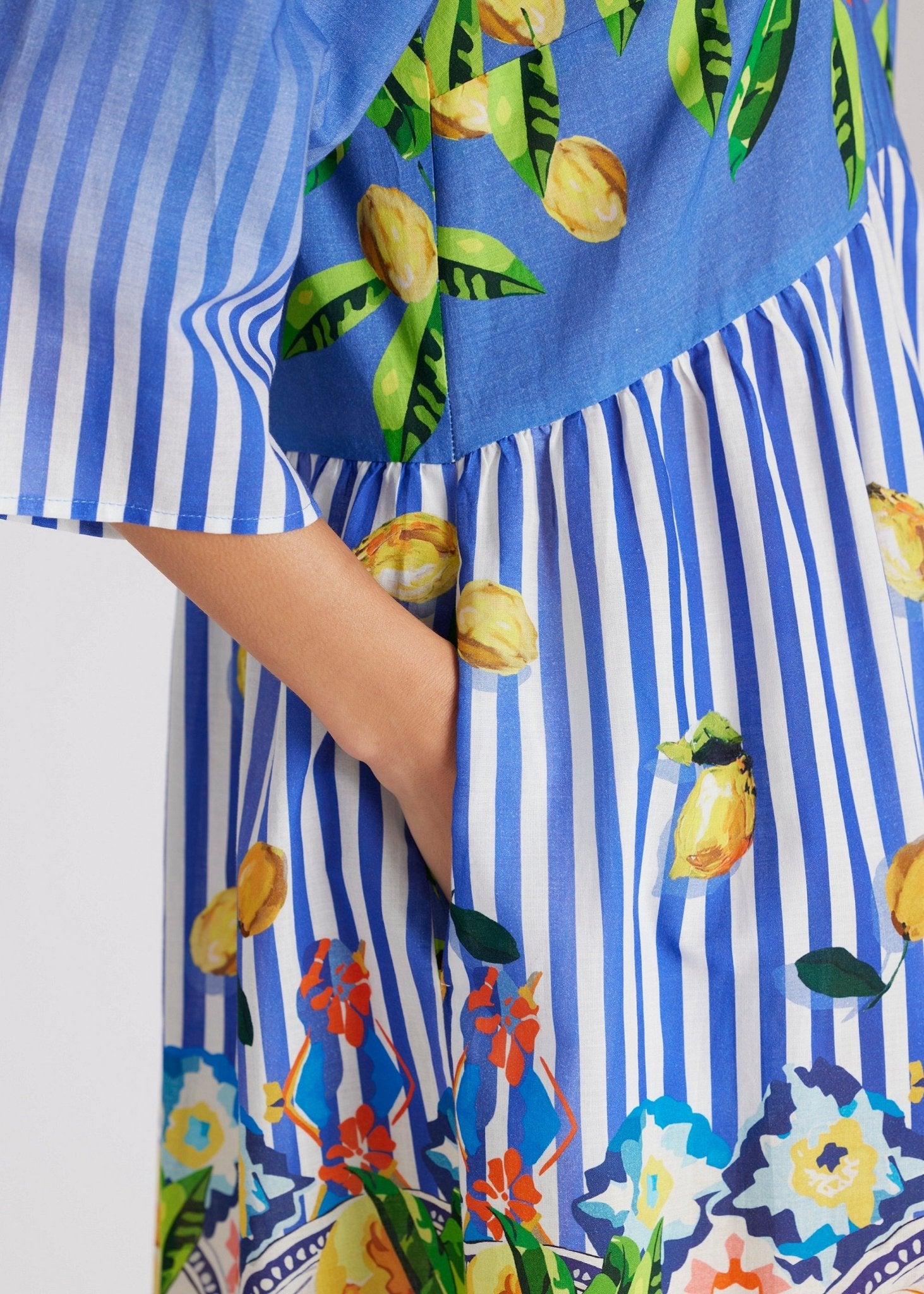 Kurzes Kleid YIJANA aus 100 % Baumwolle in A - Linie - FOX'S - Fashion