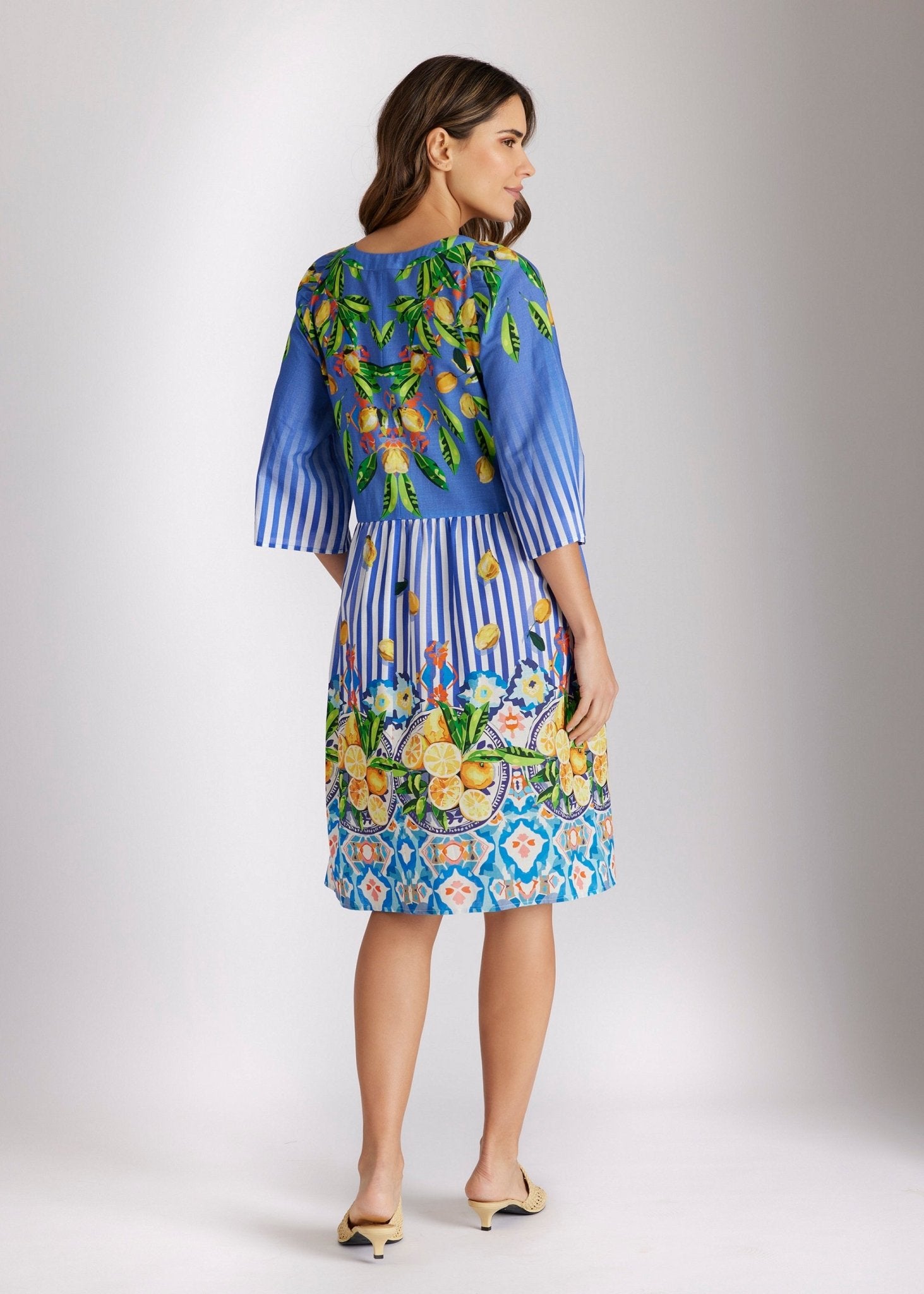 Kurzes Kleid YIJANA aus 100 % Baumwolle in A - Linie - FOX'S - Fashion