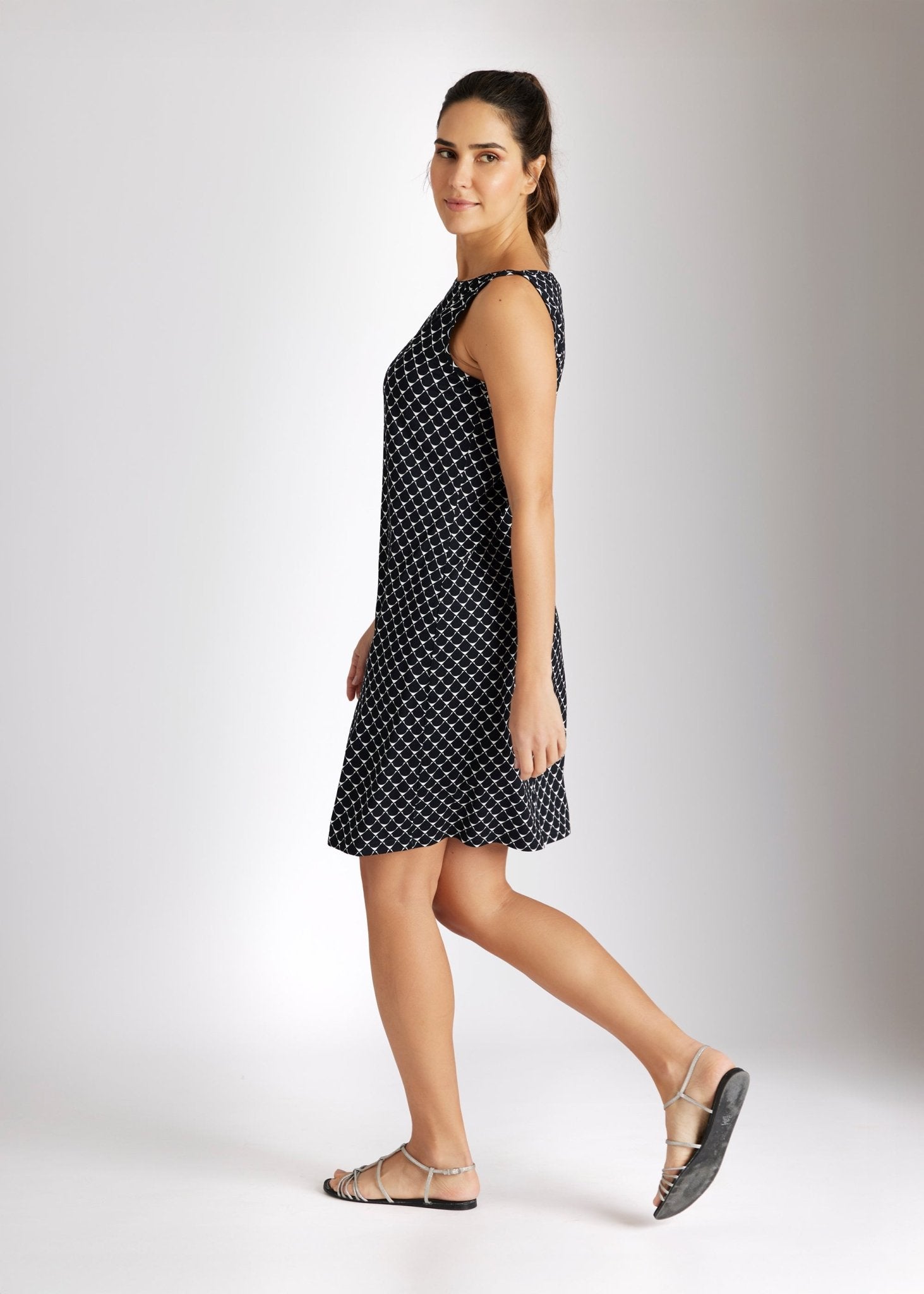 Kurzes, schmales Kleid JUPI aus Viskosejersey mit Stretch - FOX'S - Fashion