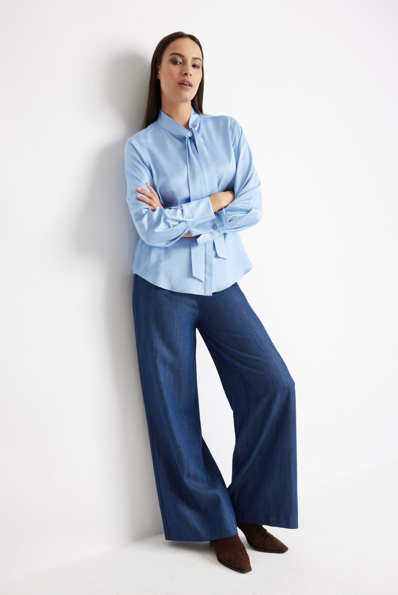 Legere Bluse GLUSIA aus Viskose-Mix mit Knopfleiste - FOX'S-Fashion