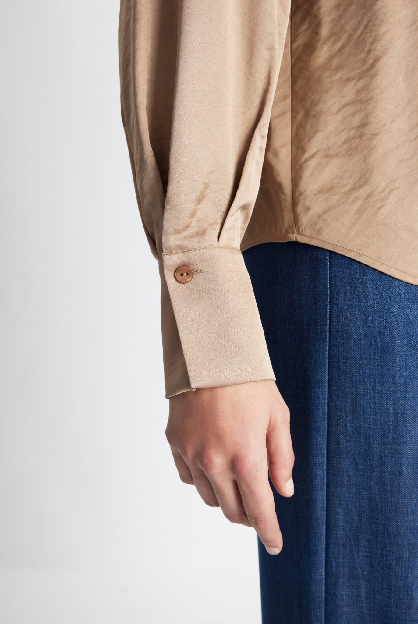 Legere Bluse GLUSIA aus Viskose-Mix mit Knopfleiste - FOX'S-Fashion