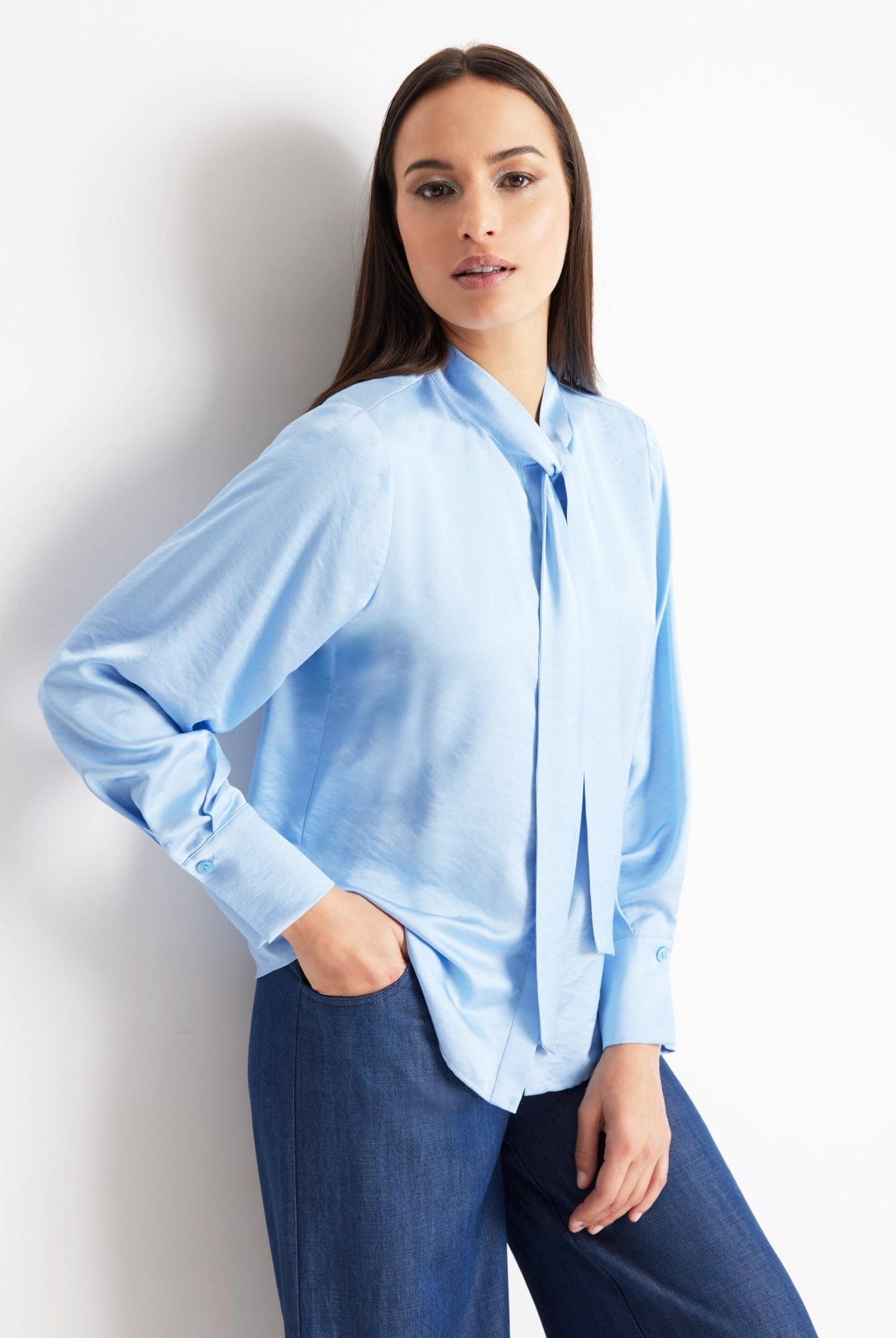 Legere Bluse GLUSIA aus Viskose-Mix mit Knopfleiste - FOX'S-Fashion