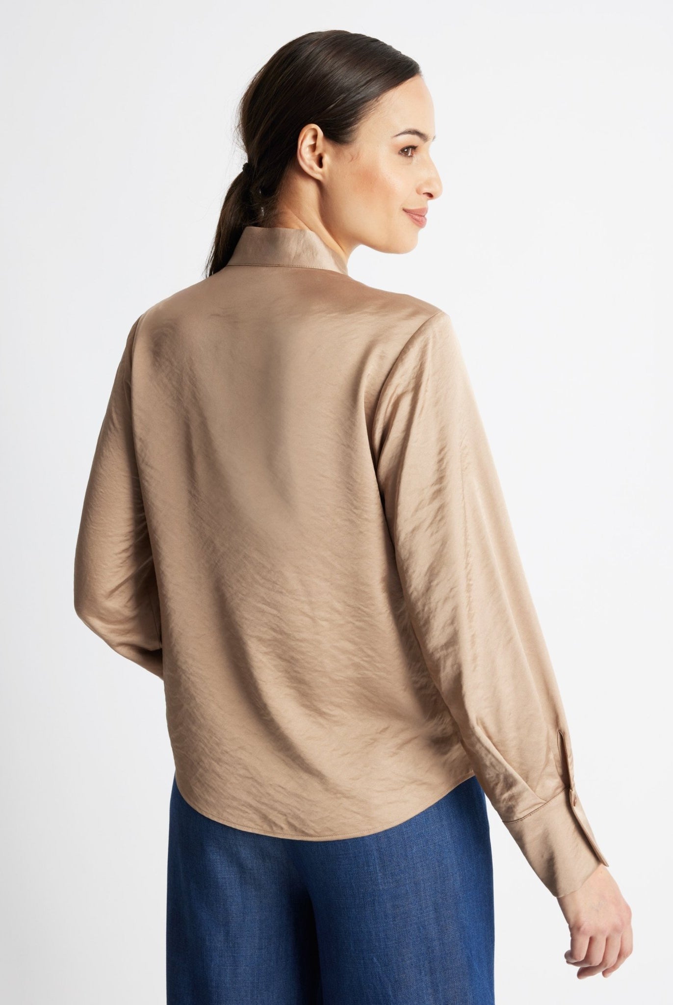 Legere Bluse GLUSIA aus Viskose-Mix mit Knopfleiste - FOX'S-Fashion