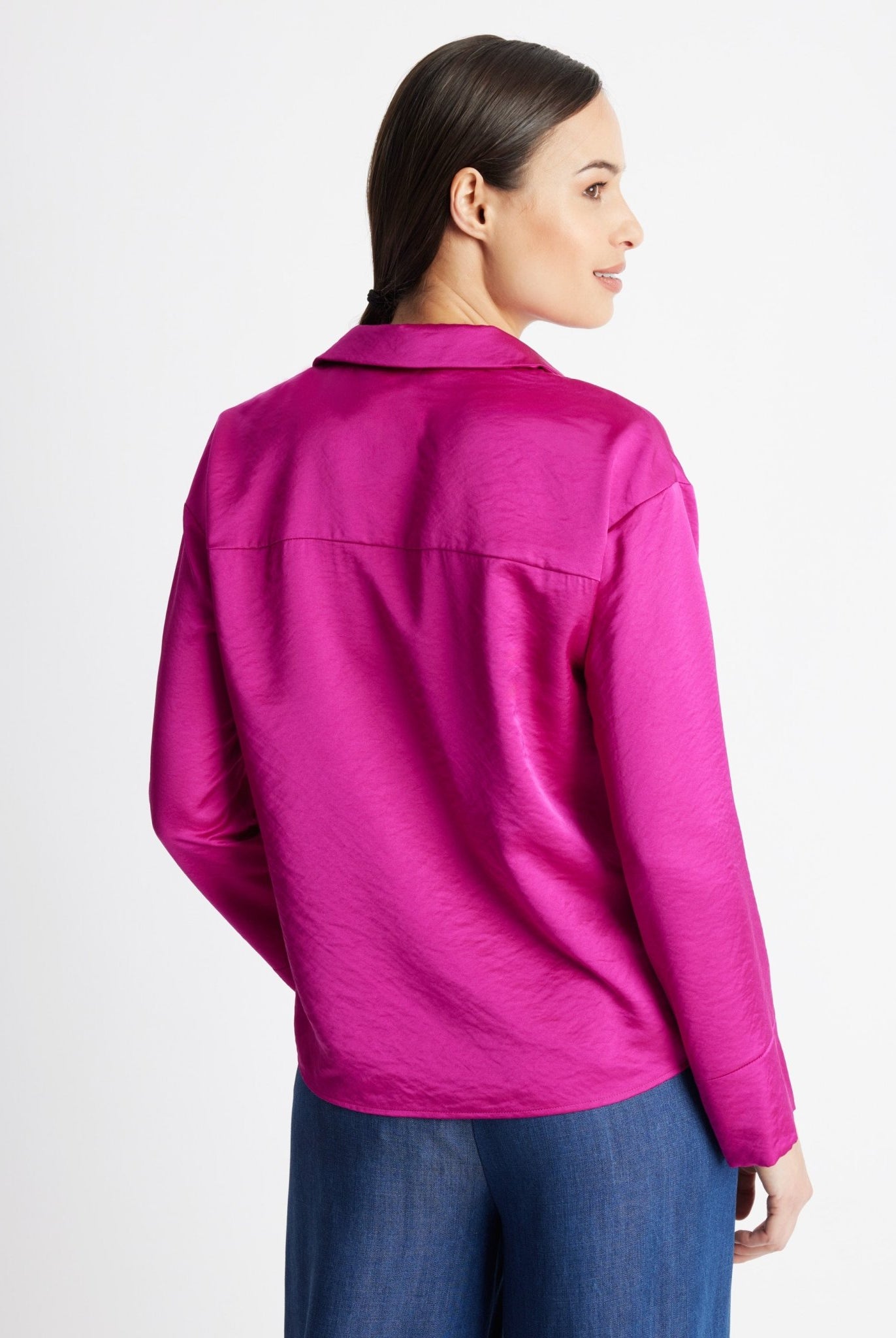 Legere Bluse GLYNCH aus Viskose-Mix mit Rückenpasse - FOX'S-Fashion