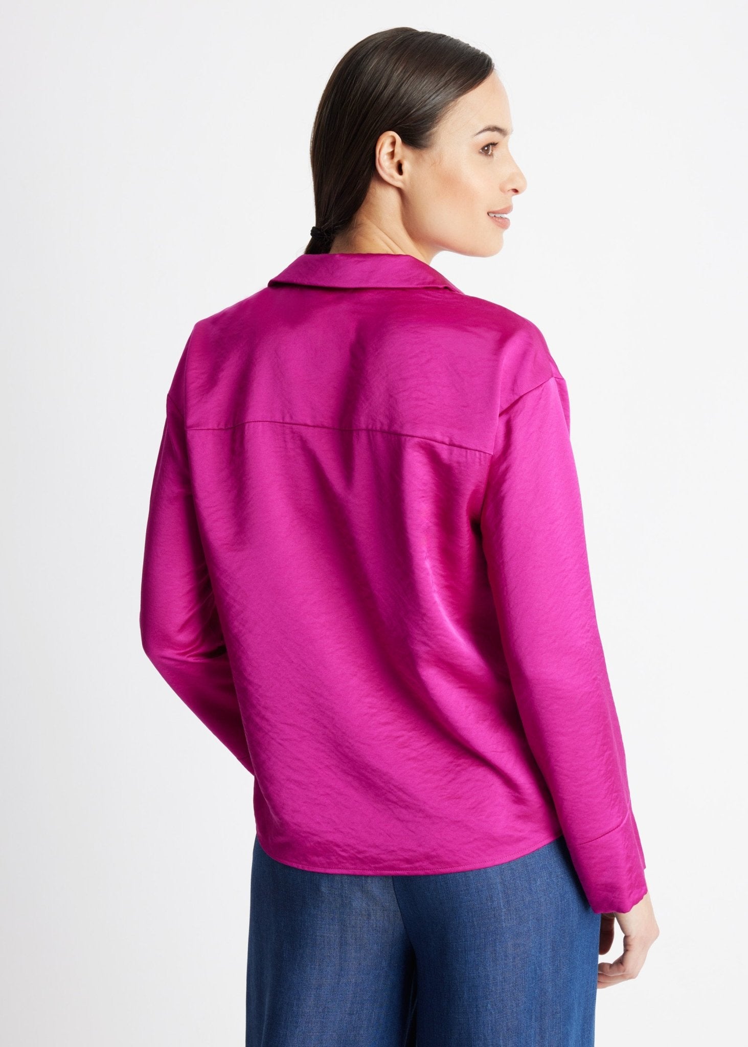 Legere Bluse GLYNCH aus Viskose-Mix mit Rückenpasse - FOX'S-Fashion