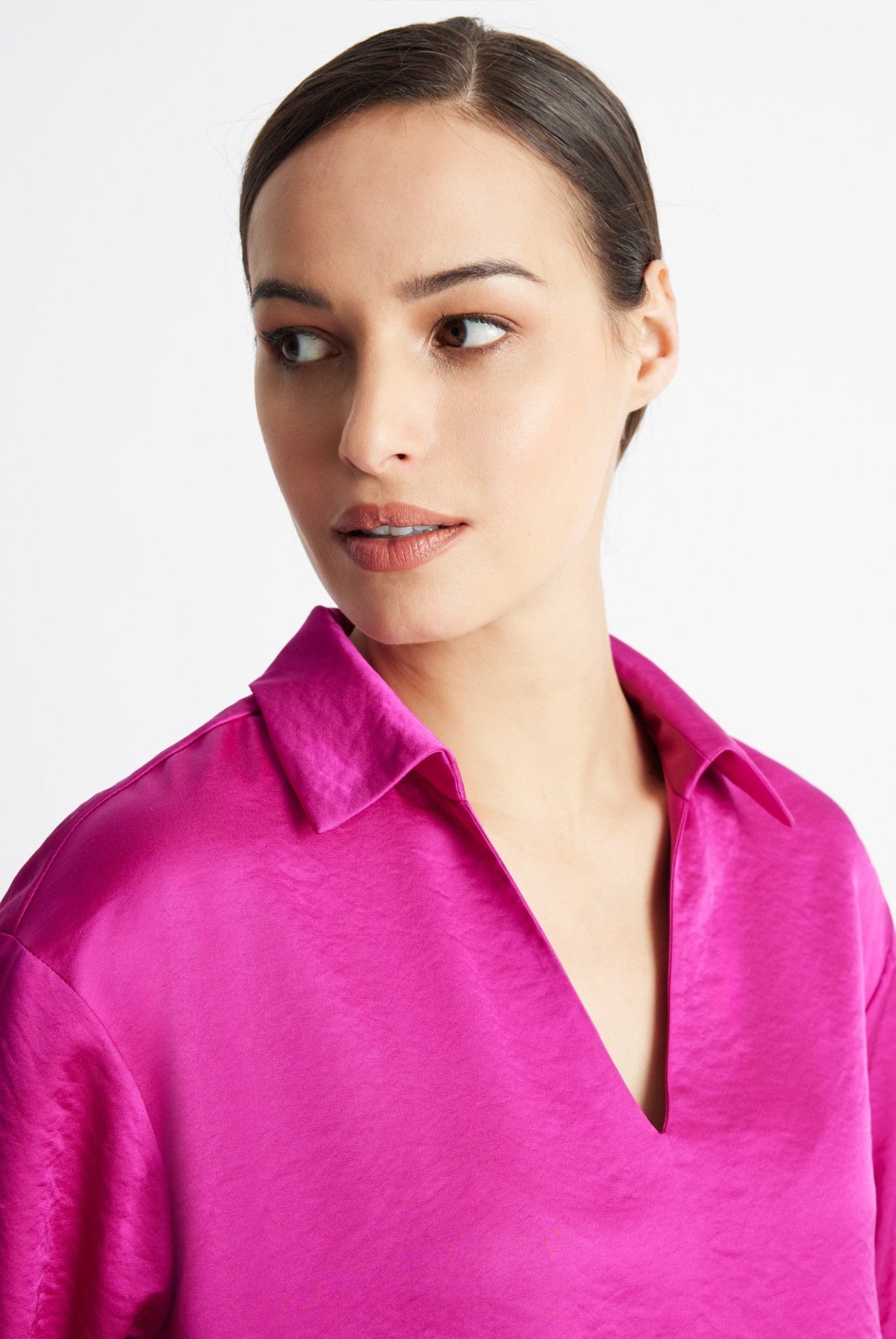 Legere Bluse GLYNCH aus Viskose-Mix mit Rückenpasse - FOX'S-Fashion