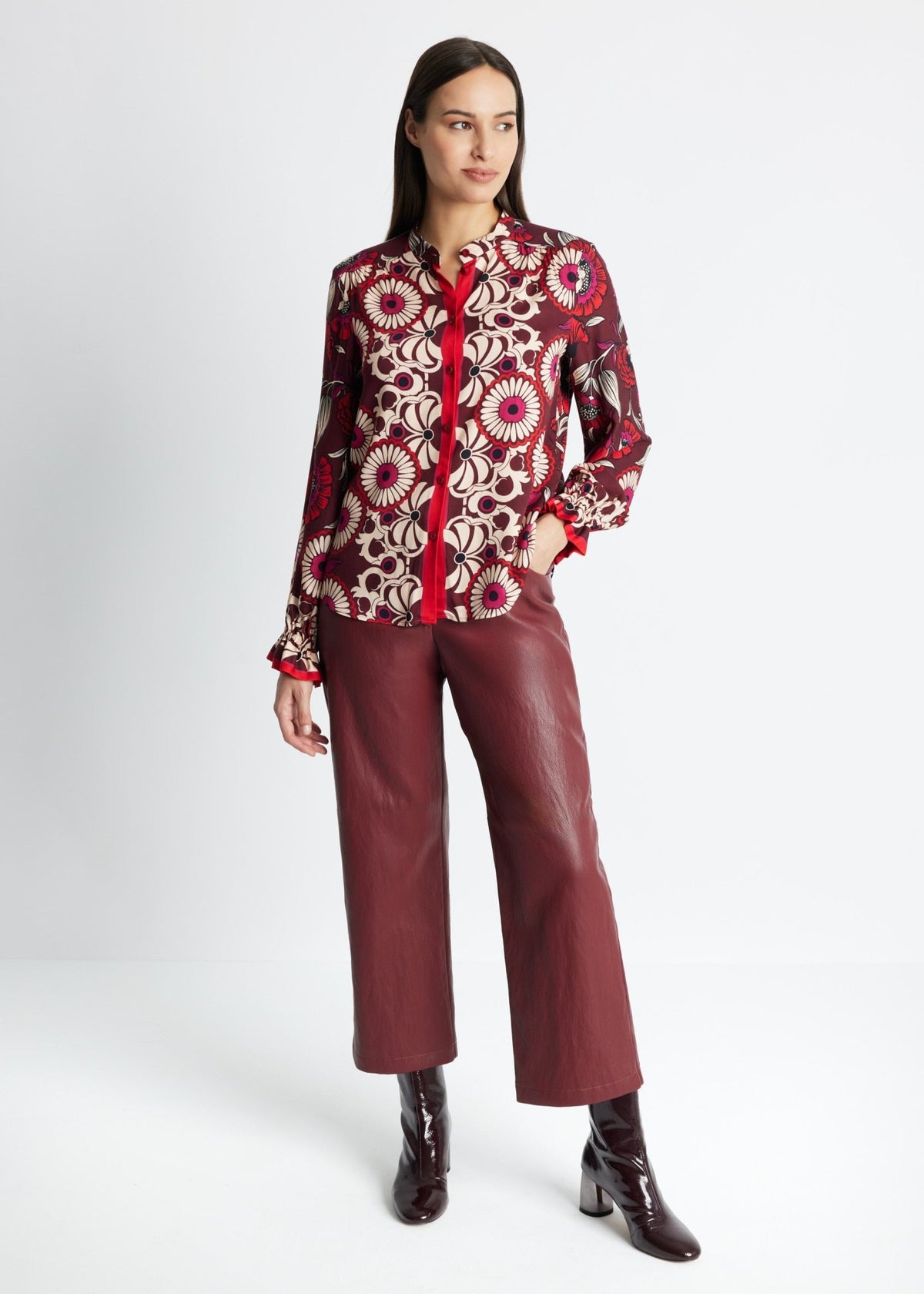Legere Bluse VALYRA aus 100 % Viskose - FOX'S-Fashion