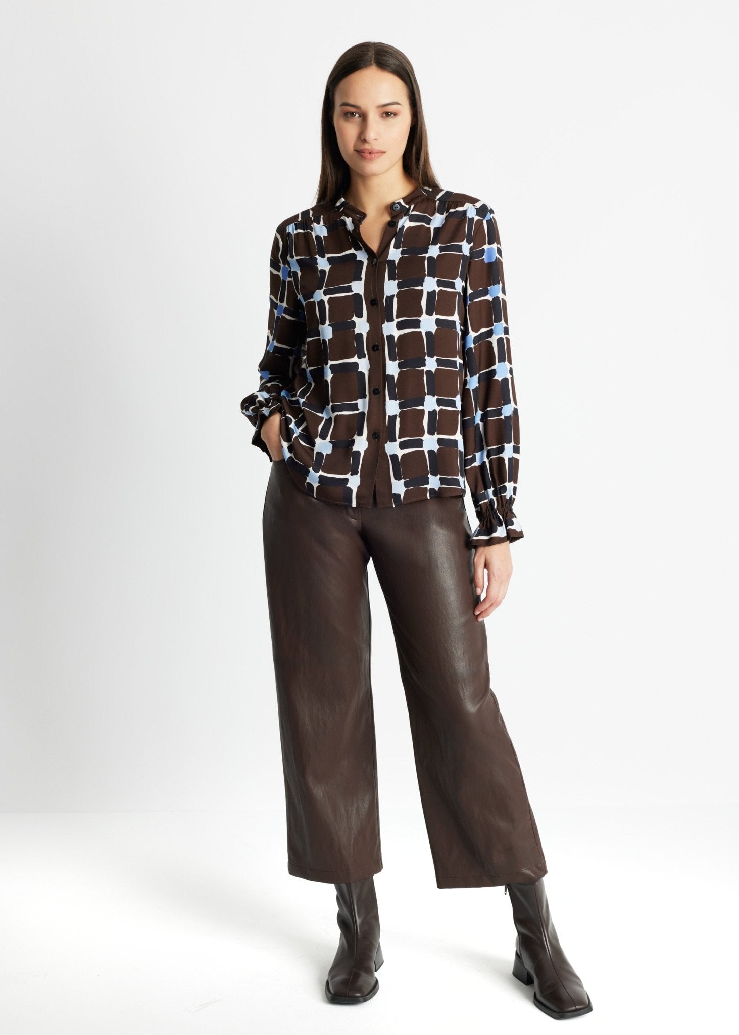 Legere Bluse VALYRA aus 100 % Viskose - FOX'S-Fashion
