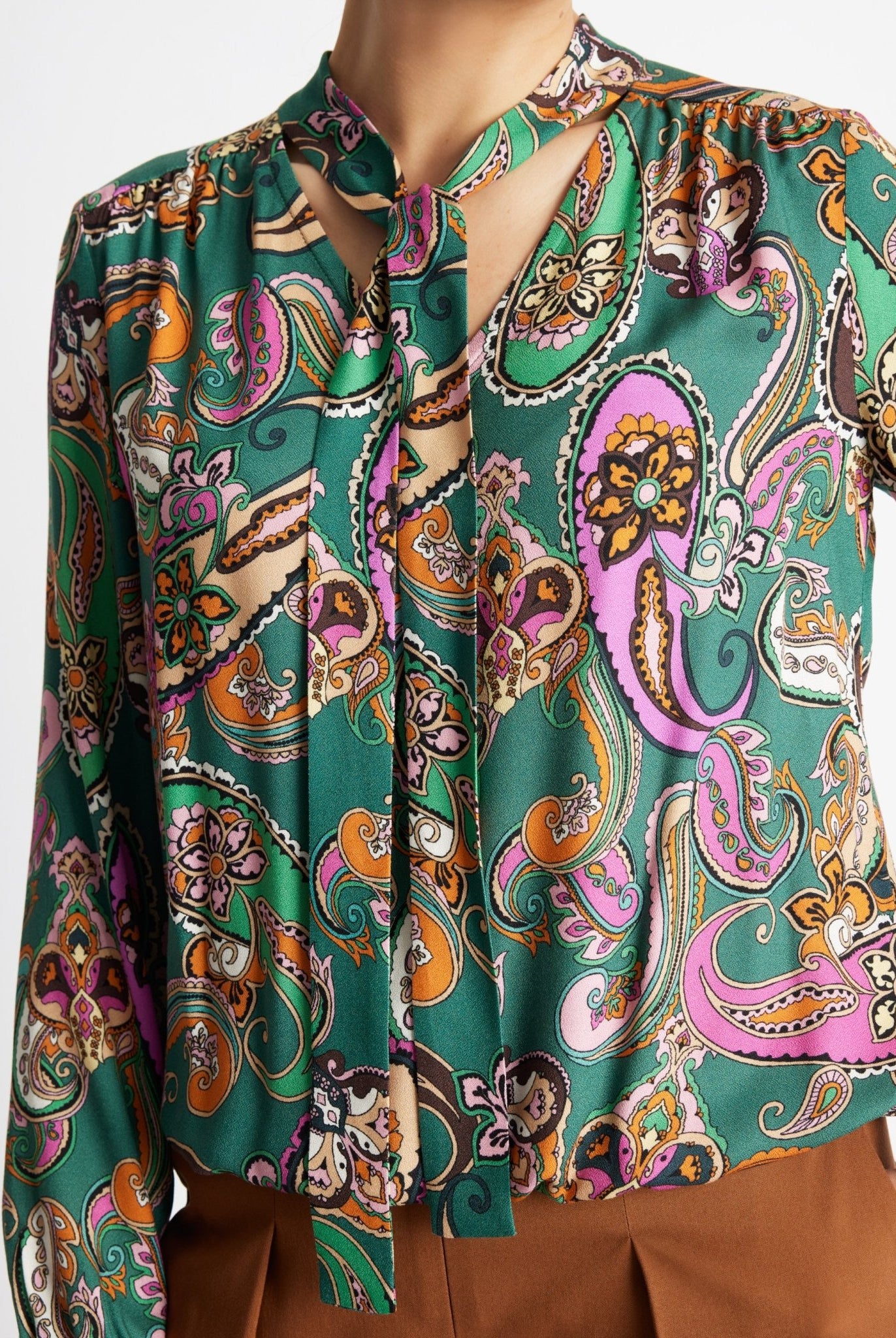 Legere Bluse VYBLUSA aus 100 % Viskose - FOX'S-Fashion