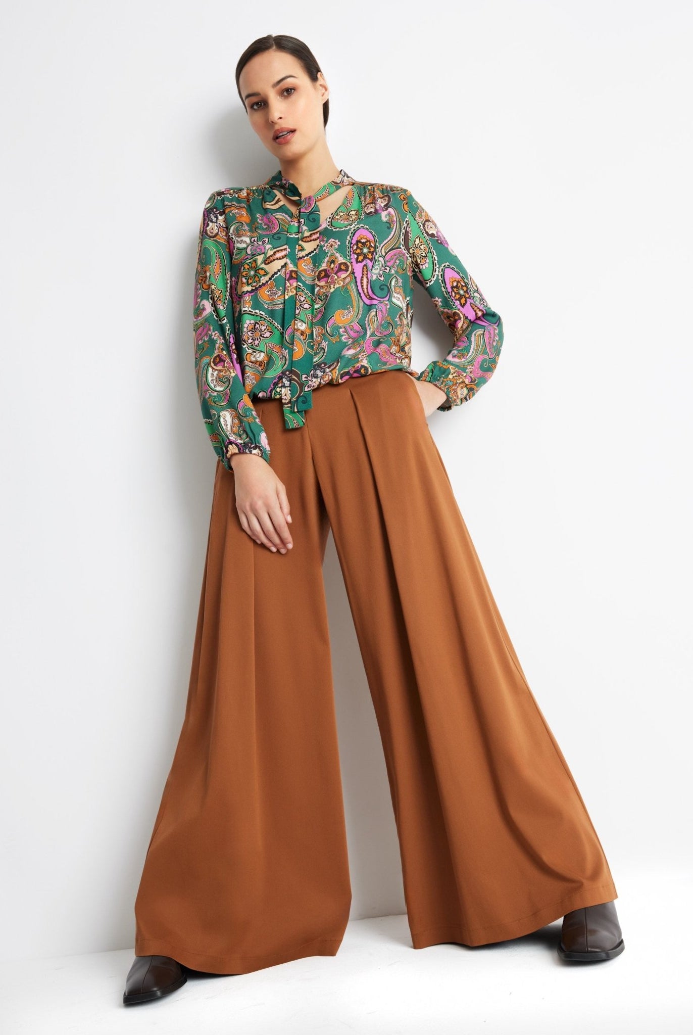 Legere Bluse VYBLUSA aus 100 % Viskose - FOX'S-Fashion