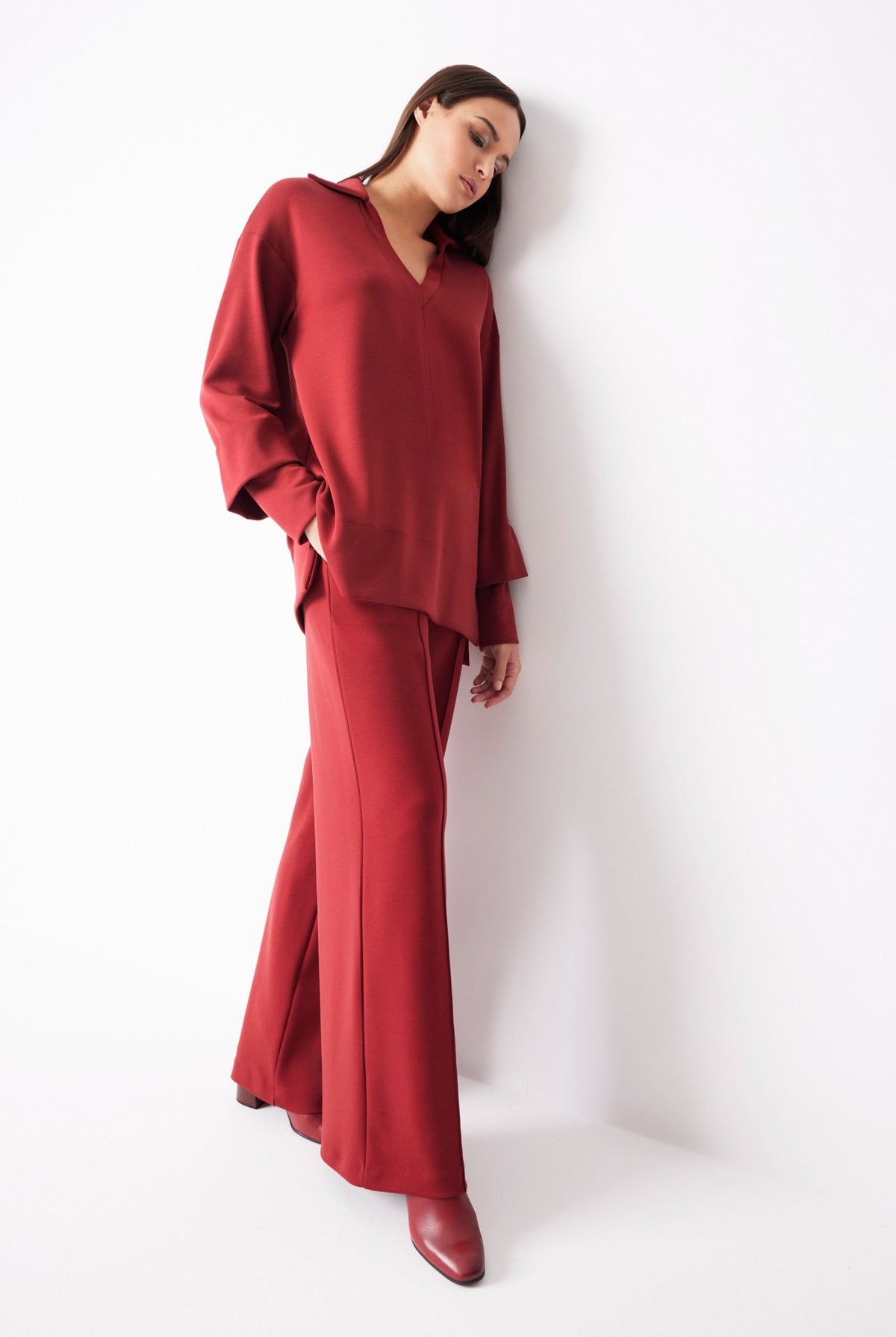 Legere Hose INANA aus Viskose-Mix mit Stretch - FOX'S-Fashion