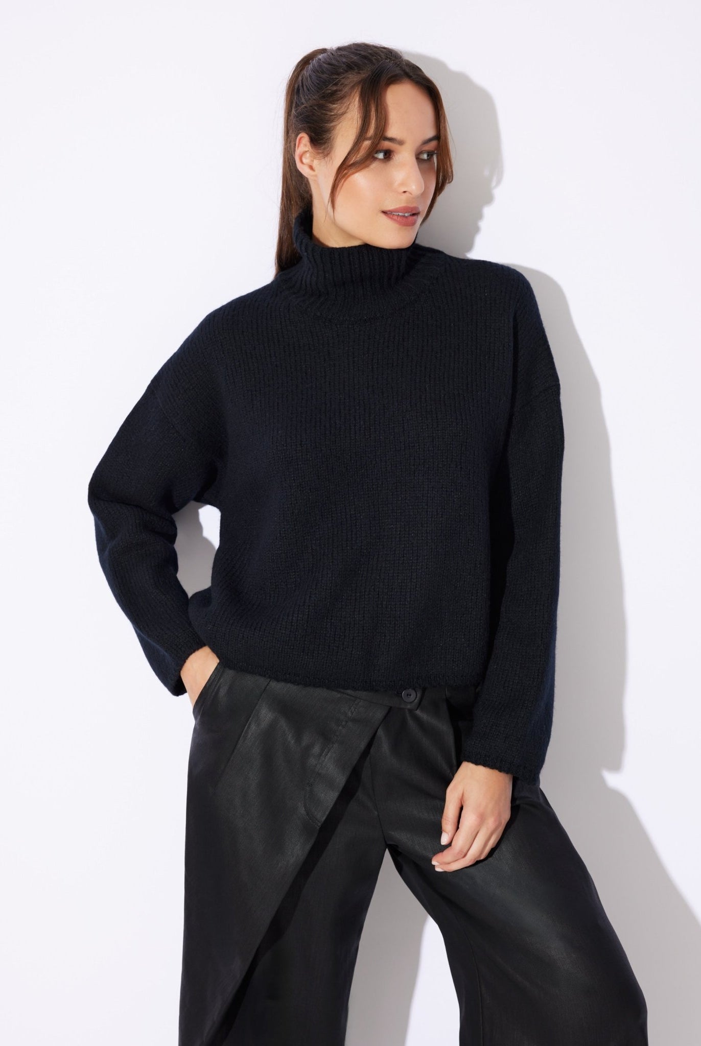 Legerer Strickpullover DEROLY aus Schurwolle - FOX'S-Fashion