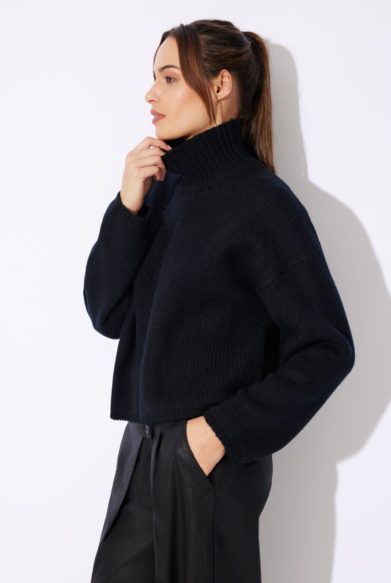 Legerer Strickpullover DEROLY aus Schurwolle - FOX'S-Fashion