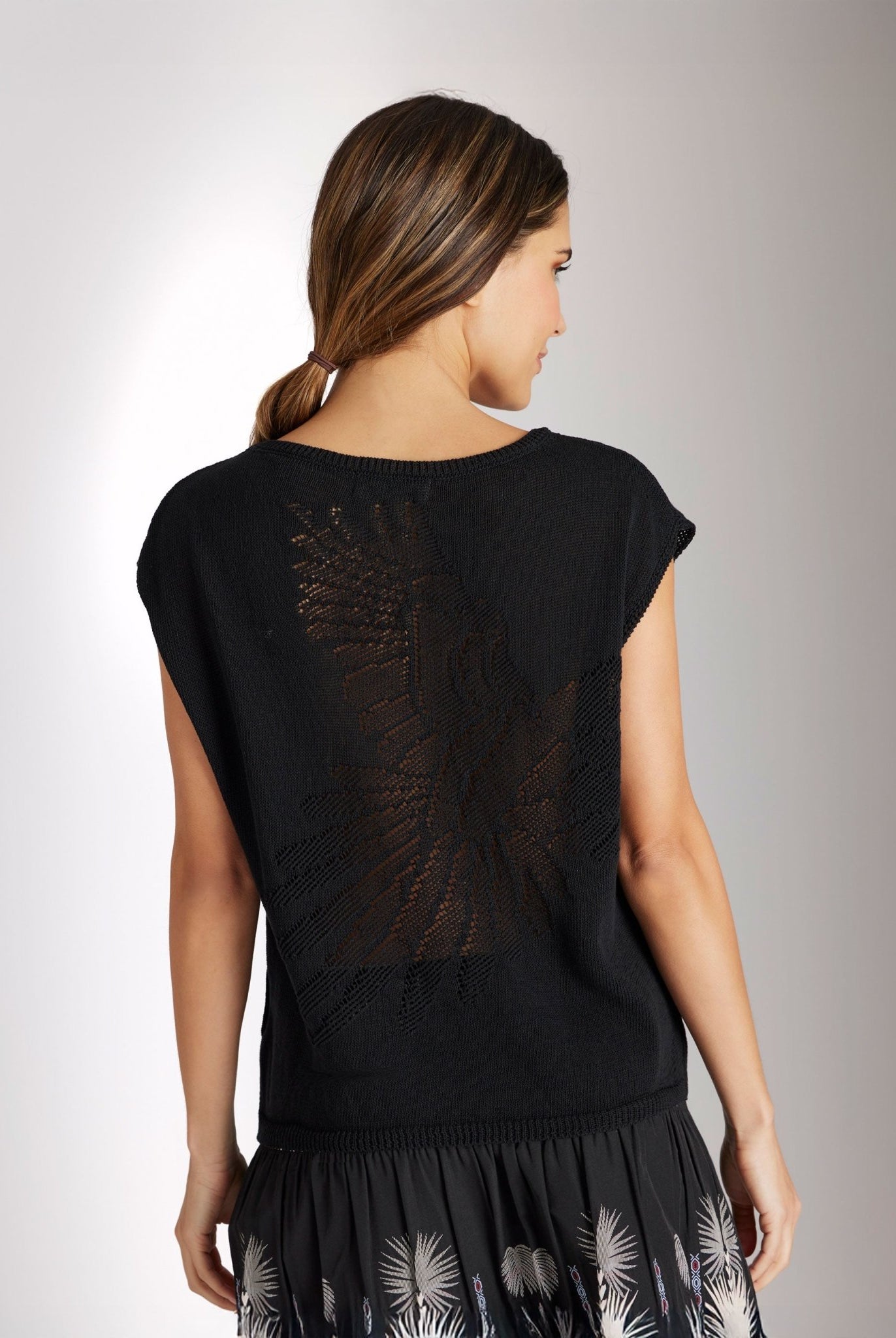 Legeres Strickshirt TOPANI aus Baumwolle und Leinen - FOX'S - Fashion