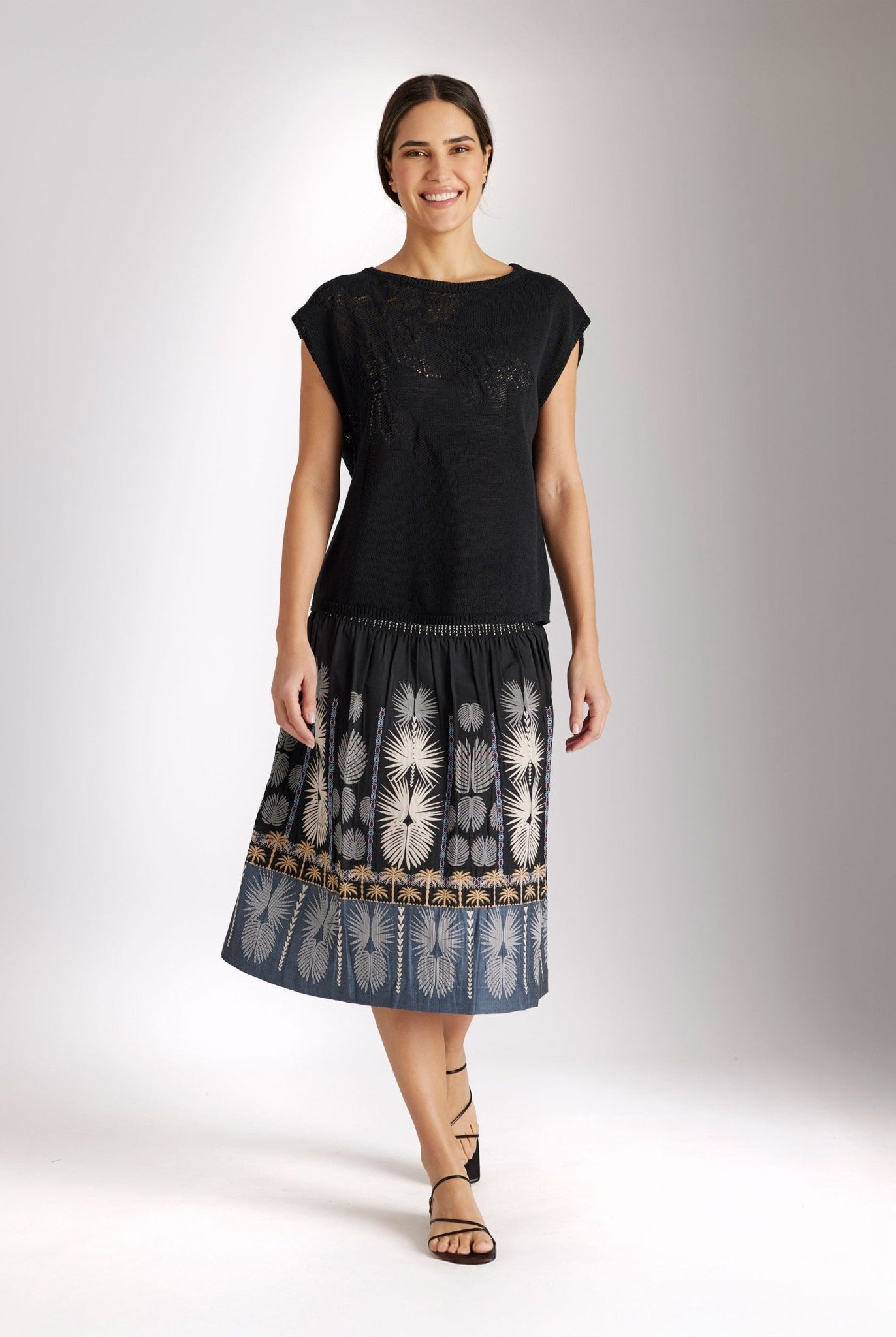 Legeres Strickshirt TOPANI aus Baumwolle und Leinen - FOX'S - Fashion