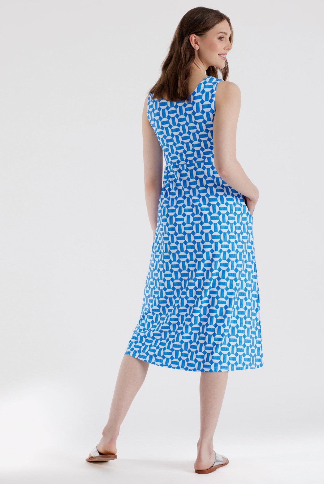 Midi - Kleid JILLY aus Viskosejersey in A - Linie - FOX'S - Fashion