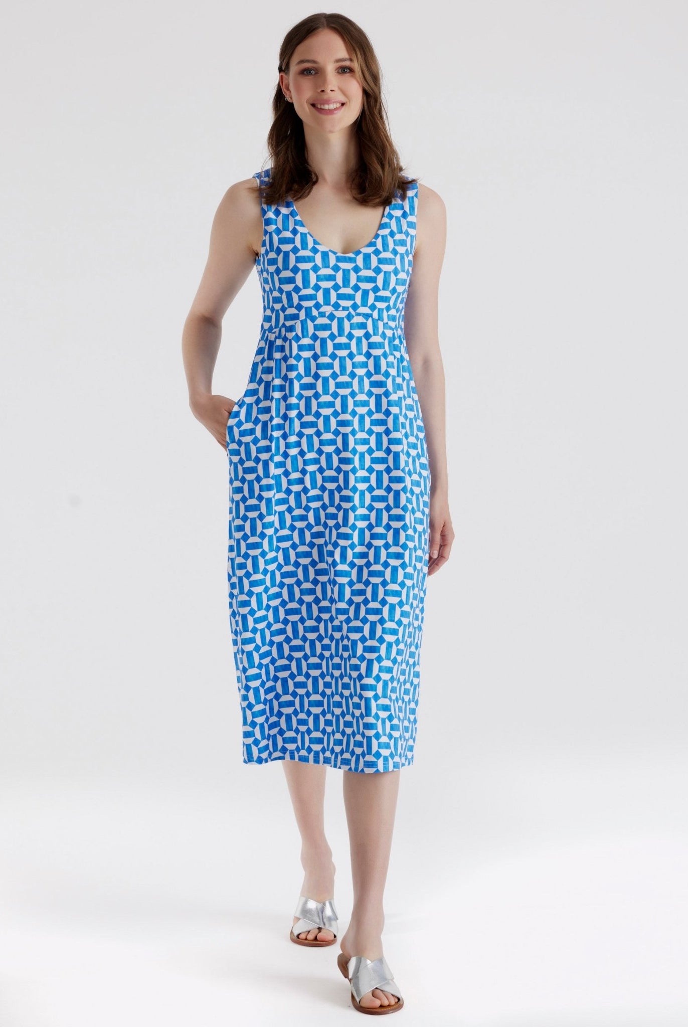 Midi - Kleid JILLY aus Viskosejersey in A - Linie - FOX'S - Fashion