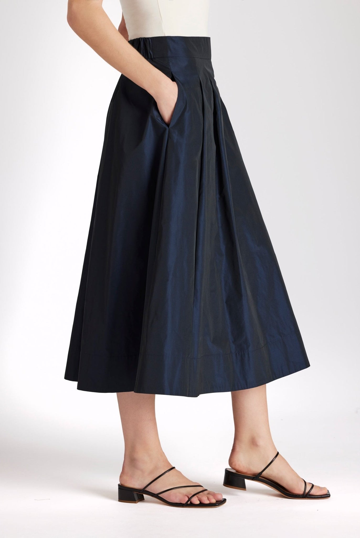 Midi - Rock SAMYRO aus Taft in A - Linie - FOX'S - Fashion