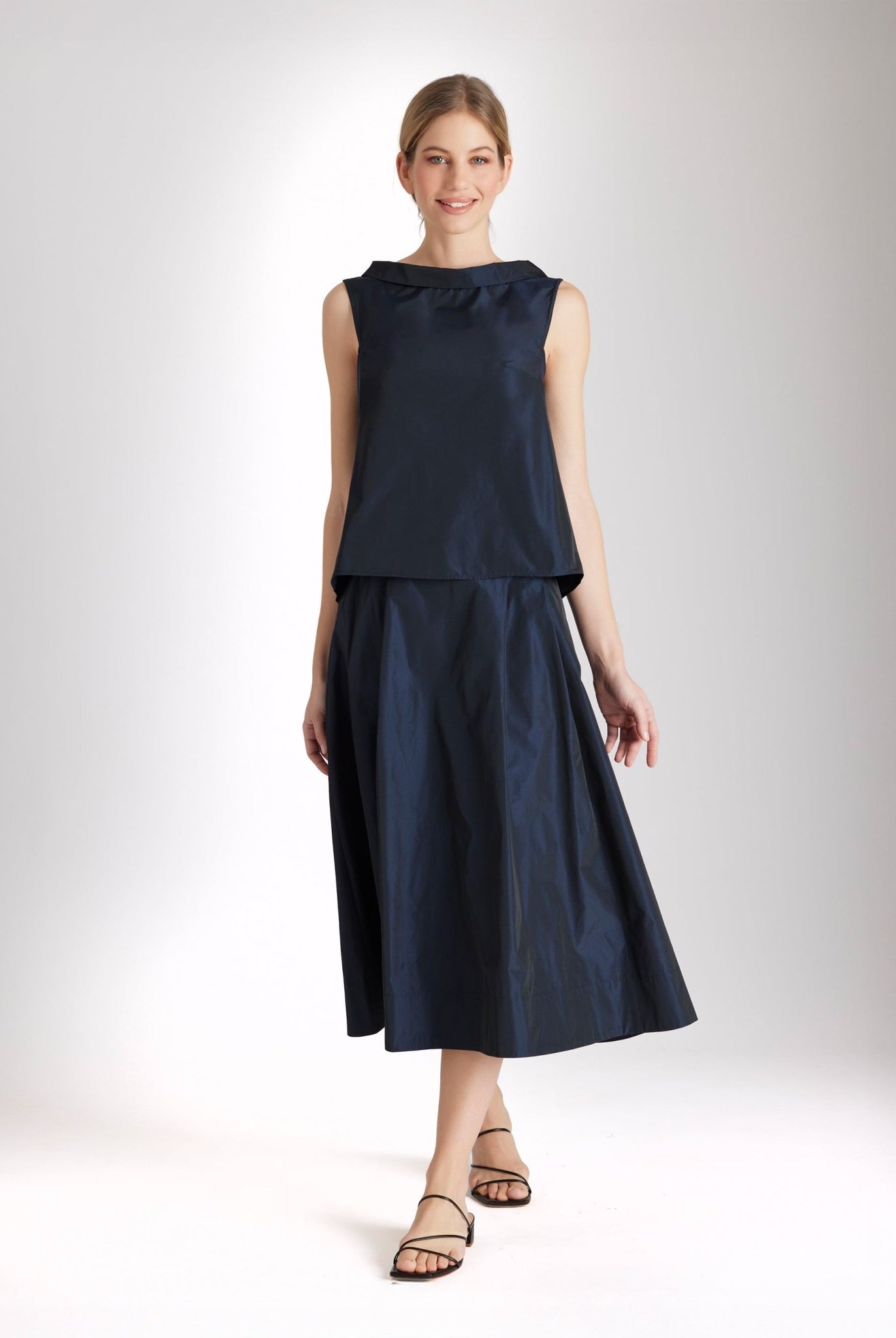 Midi - Rock SAMYRO aus Taft in A - Linie - FOX'S - Fashion