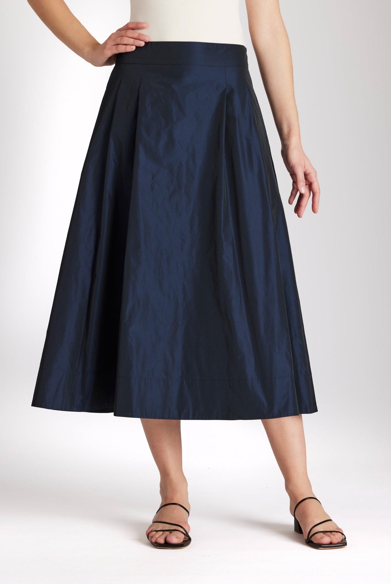 Midi - Rock SAMYRO aus Taft in A - Linie - FOX'S - Fashion