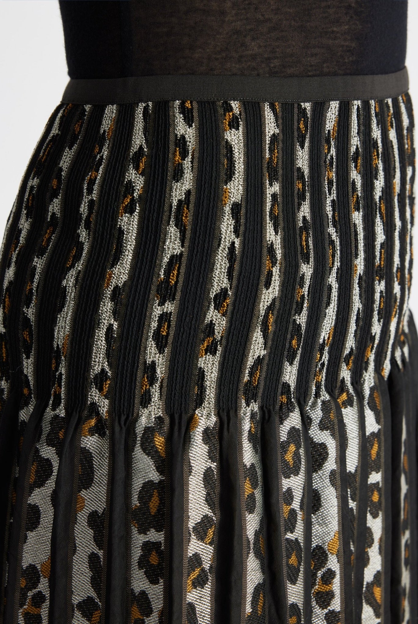 One Size Rock LEOPARO-W aus Viskose-Mix in Midi-Länge - FOX'S-Fashion