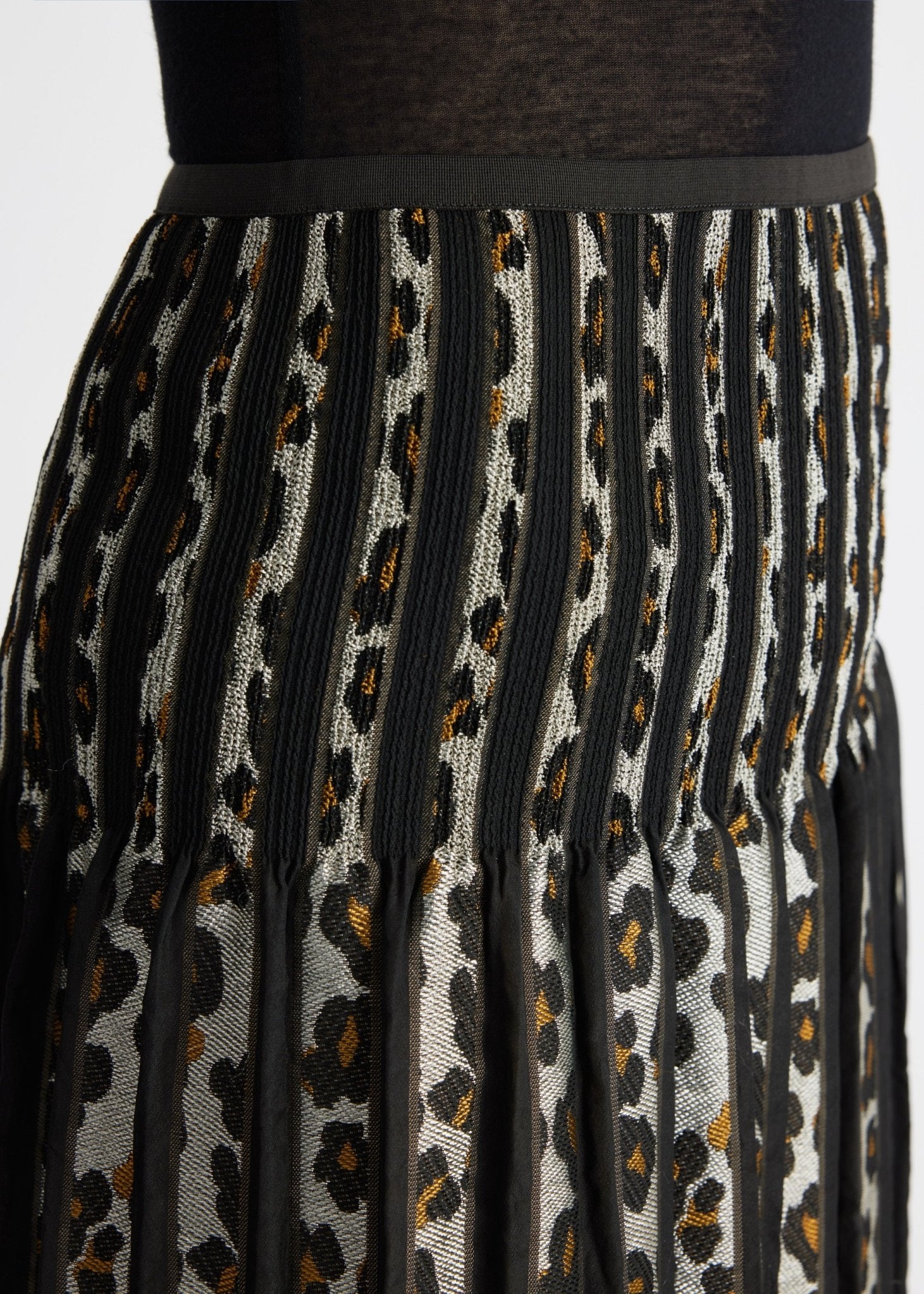 One Size Rock LEOPARO-W aus Viskose-Mix in Midi-Länge - FOX'S-Fashion