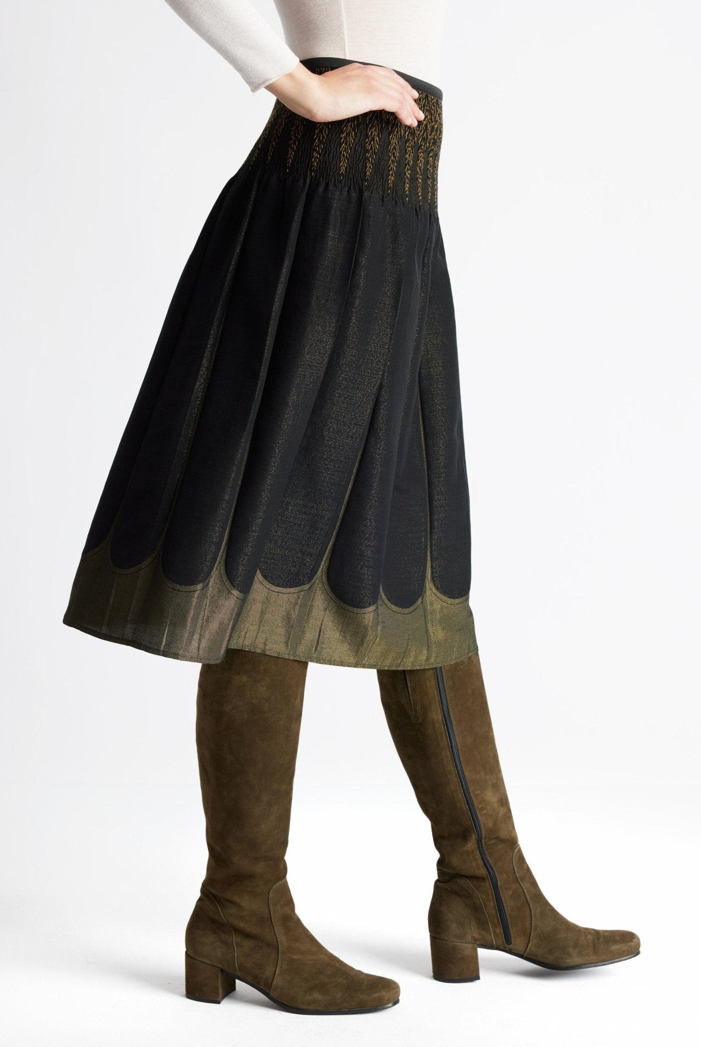 One Size Rock LEPLIRO-W aus Baumwoll-Mix in Midi-Länge - FOX'S-Fashion
