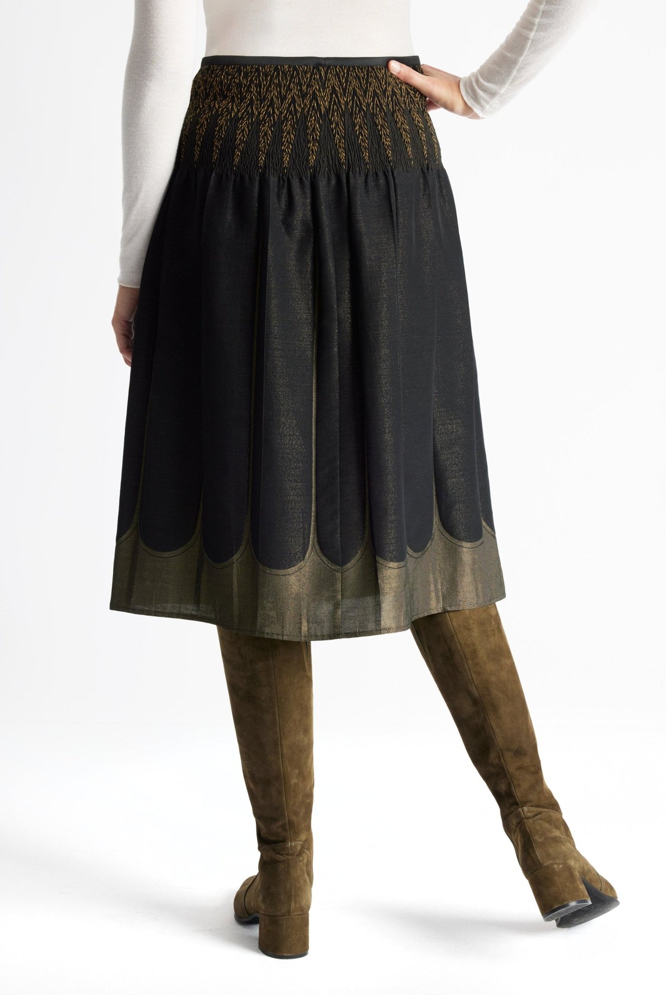 One Size Rock LEPLIRO-W aus Baumwoll-Mix in Midi-Länge - FOX'S-Fashion