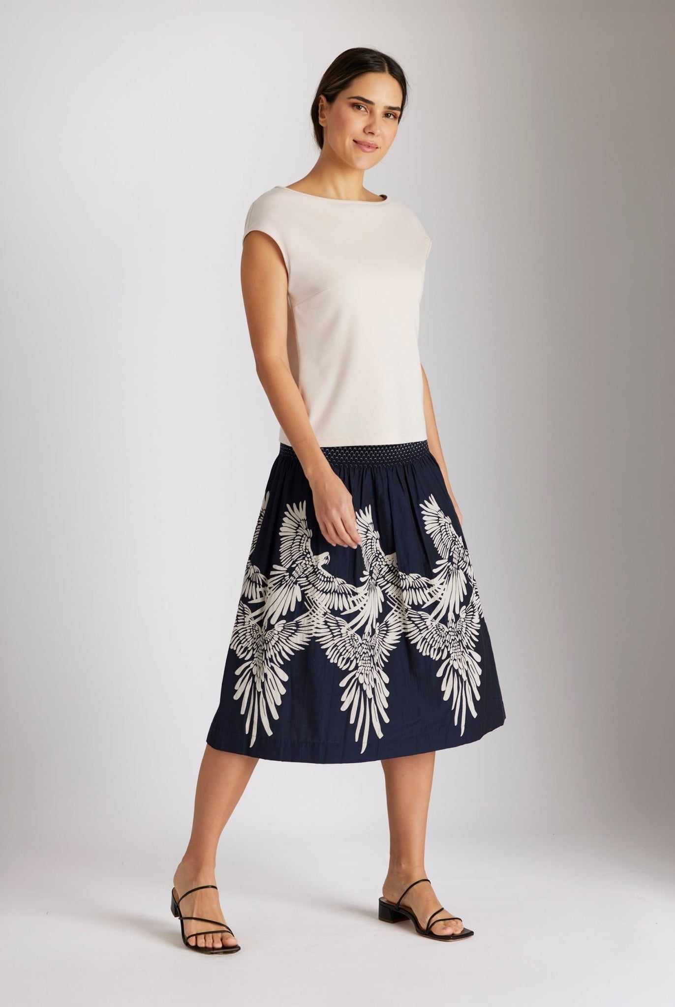 One Size Rock LONGERO - S aus Baumwollmix in Midi - Länge mit Gummibund - FOX'S - Fashion