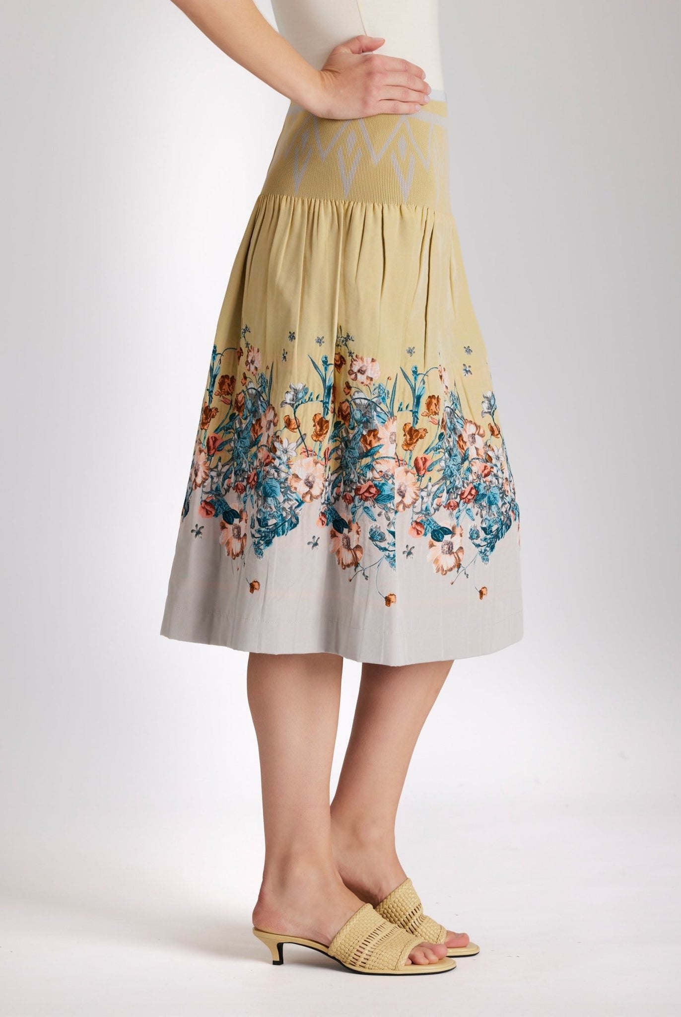 One Size Rock LONGERO - S aus Baumwollmix in Midi - Länge mit Gummibund - FOX'S - Fashion